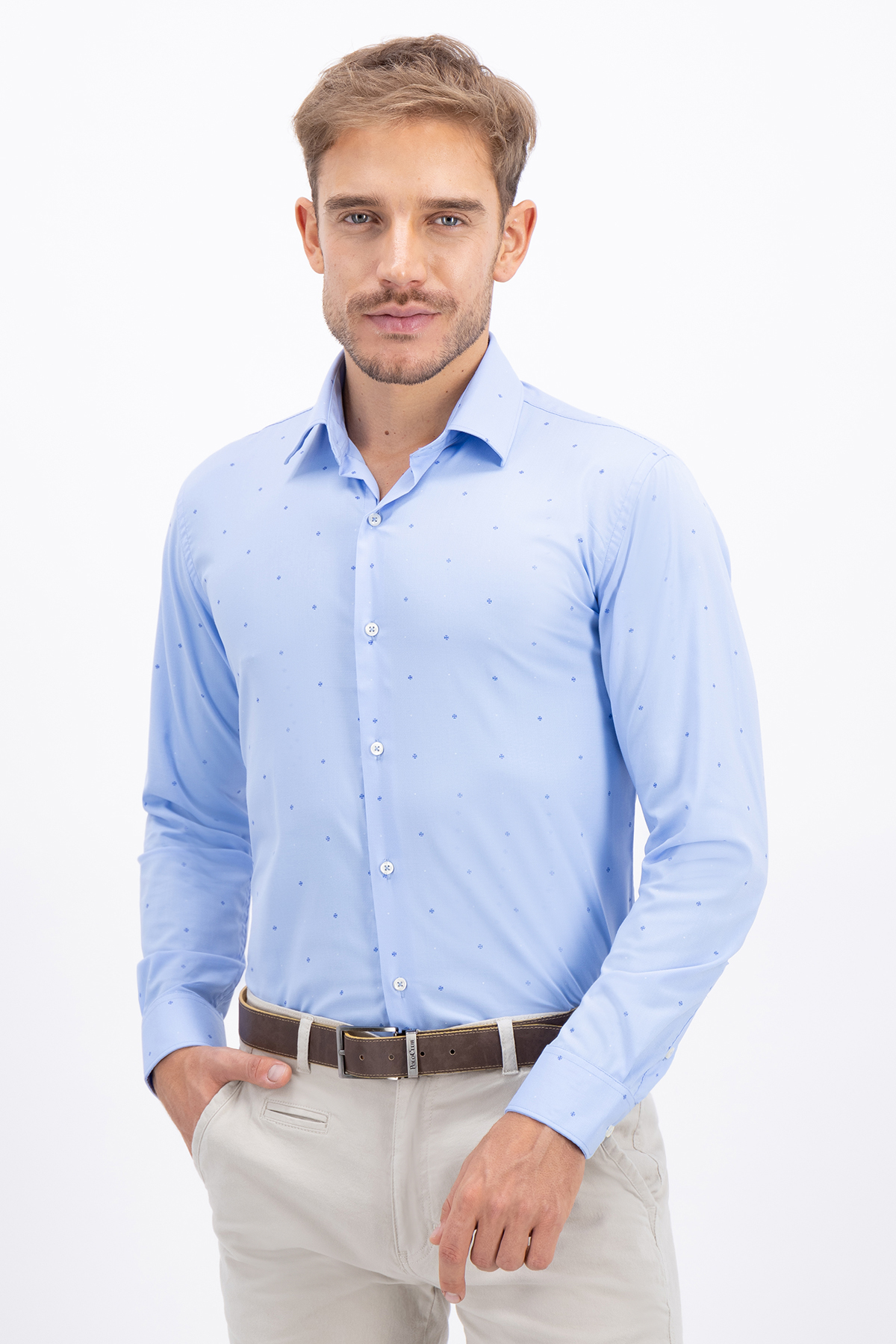 CAMISA VESTIR BAMBOO FIBER SLIM FIT LMENTAL