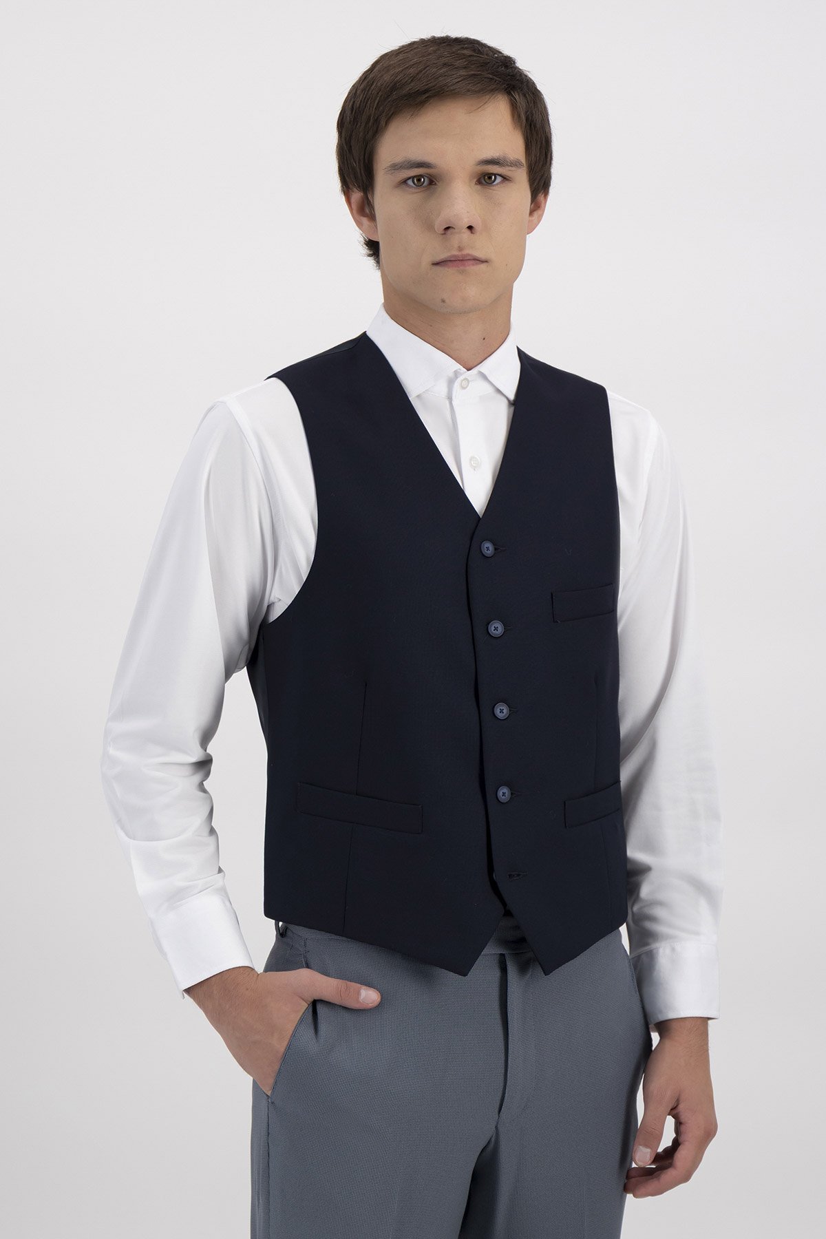 Chaleco Formal Fresco Di Lana Contemporary Fit