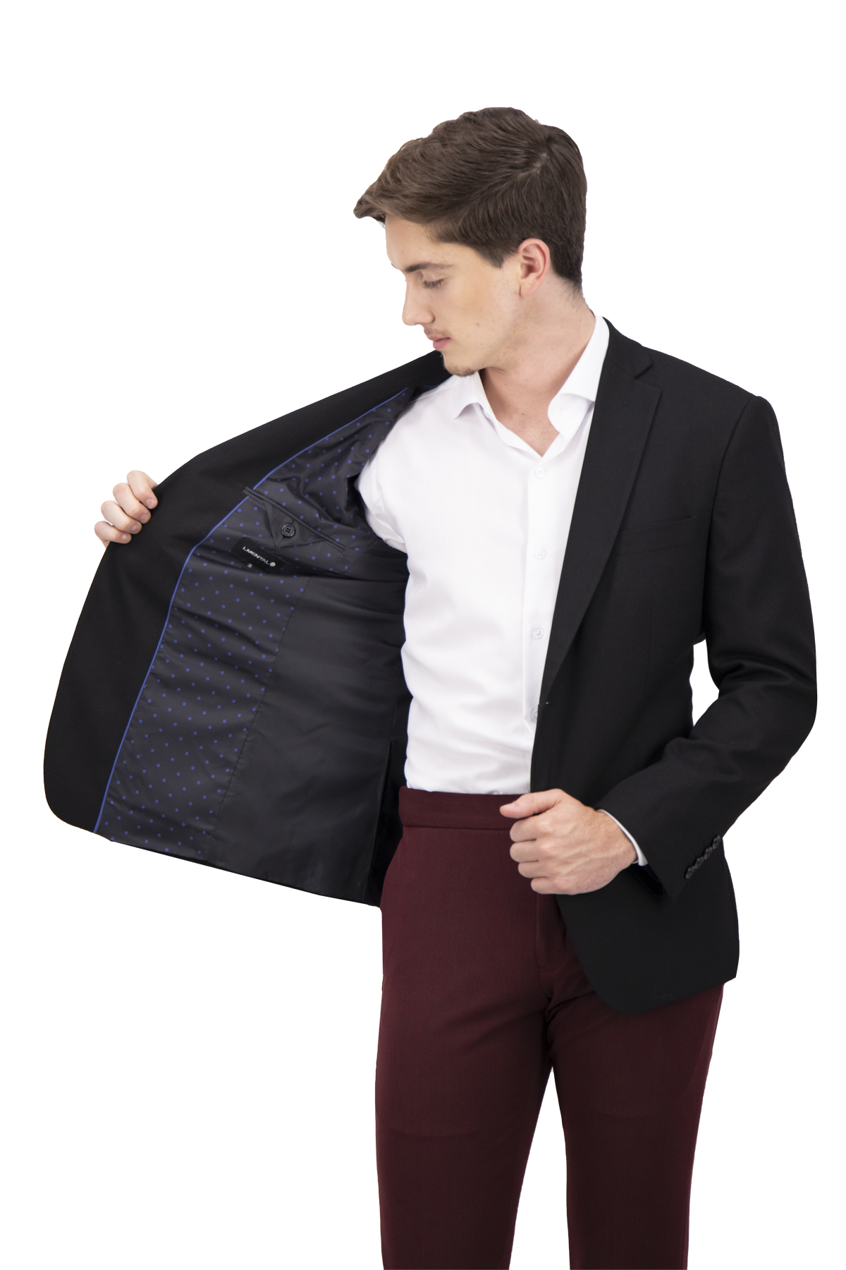 SACO SEPARATE NEGRO SLIM FIT LMENTAL image number 1