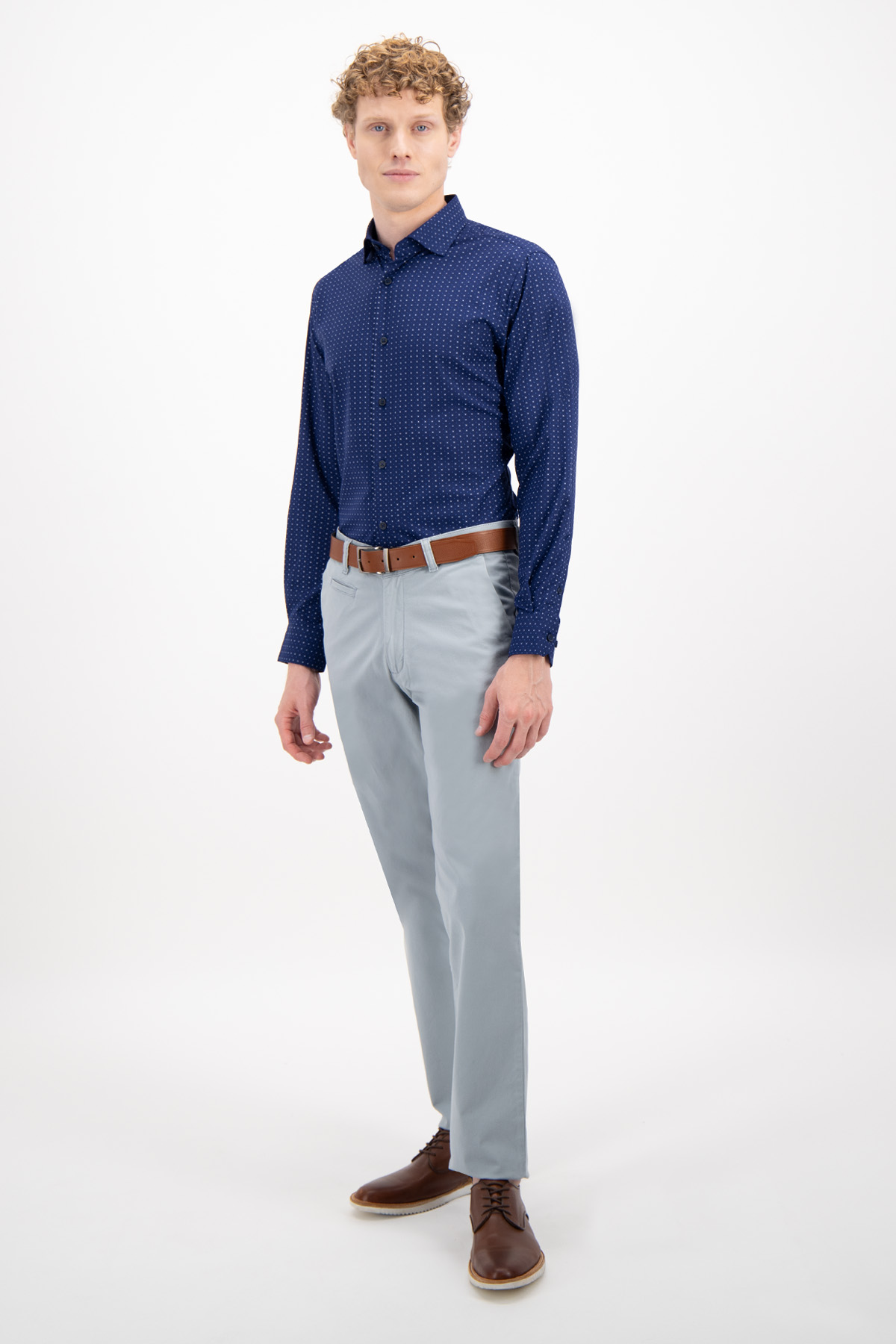 CAMISA FORMAL BAMBOO FIBER SKINNY FIT LMENTAL image number 3