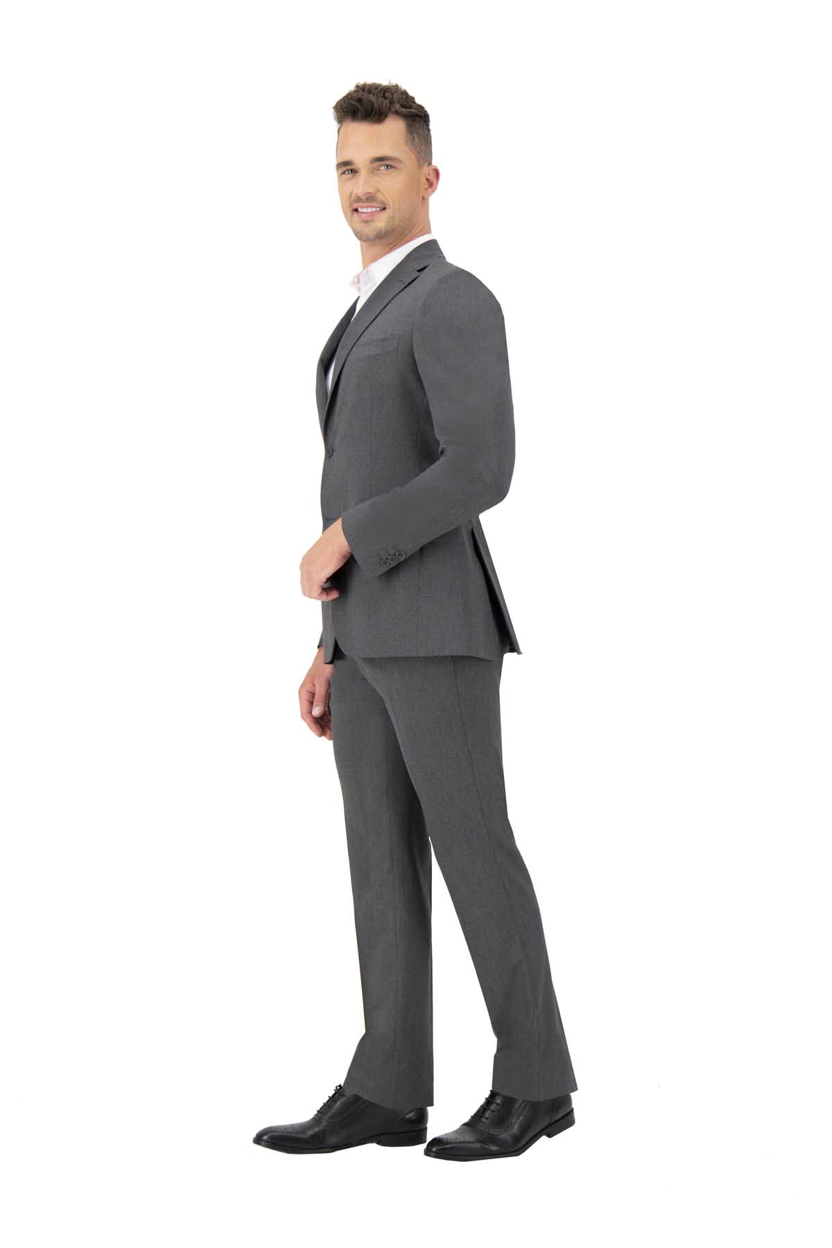 TRAJE GRIS OXFORD CONTEMPORANEO FIT SONNETI UO image number 1