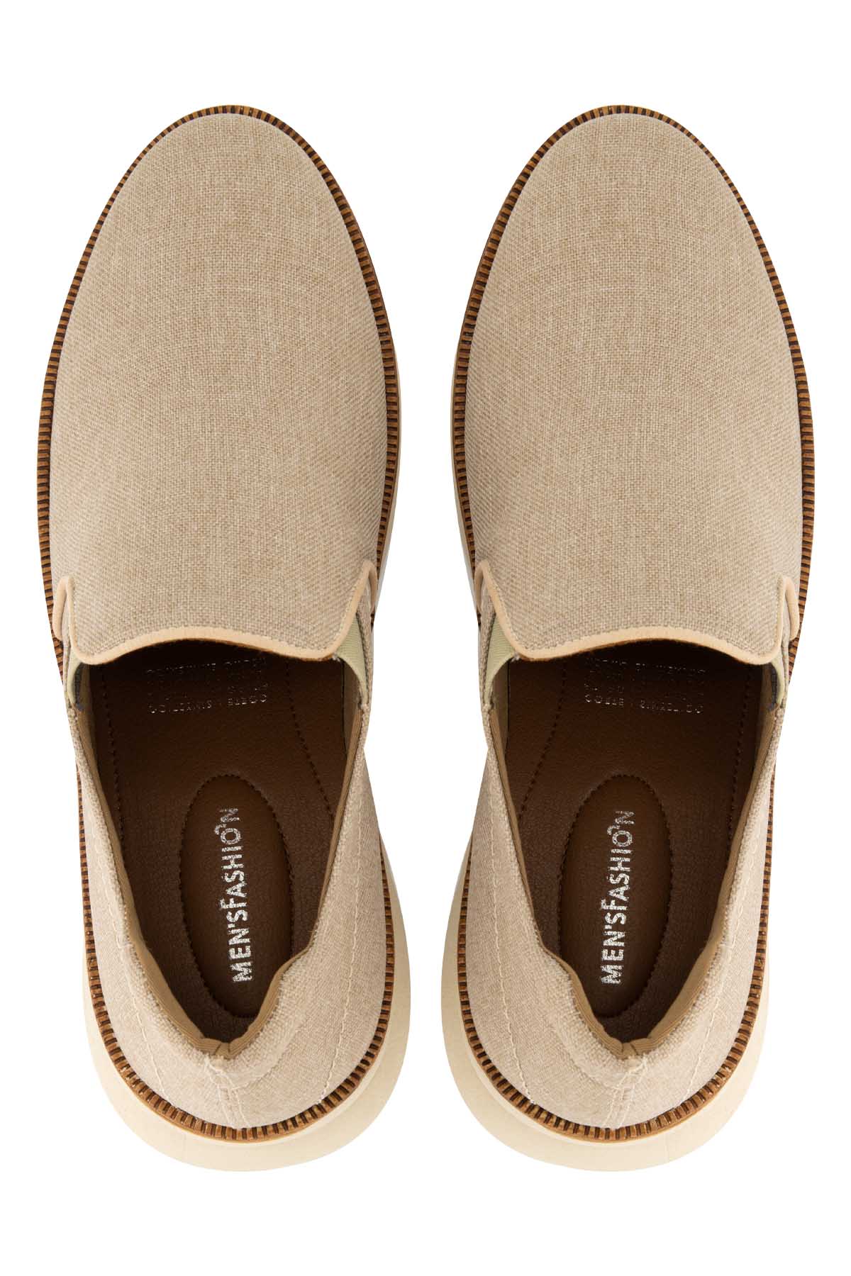 TENIS BEIGE MENS FASHION image number 2