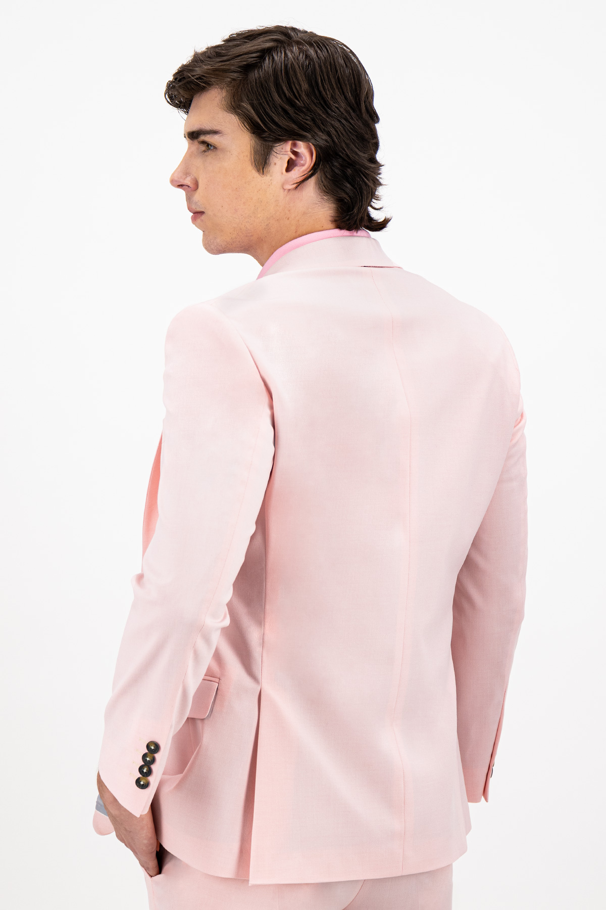 SACO SEPARATE ROSA CLARO SLIM FIT LMENTAL image number 2
