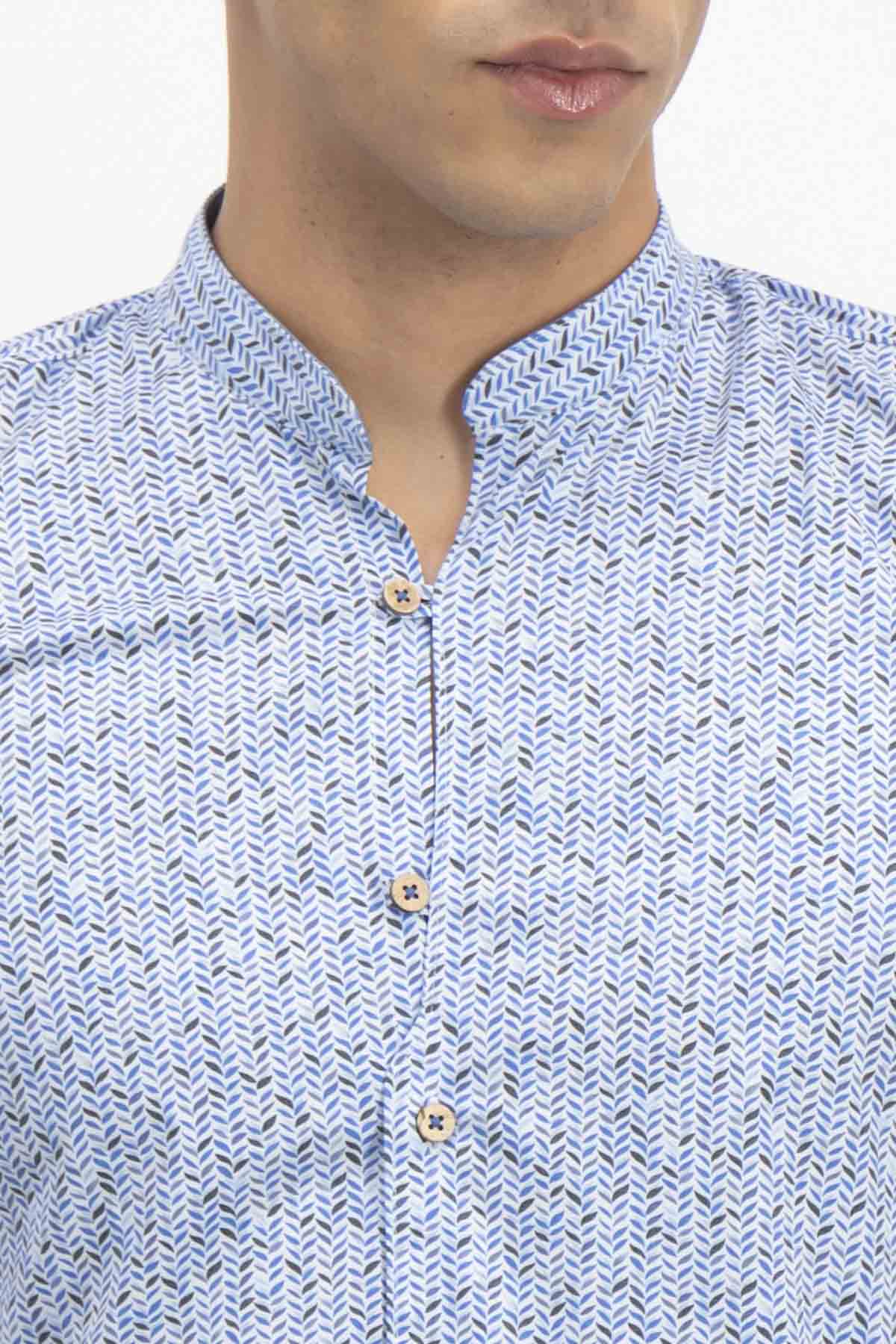 CAMISA CASUAL TLAOLLI SLIM FIT MENS FASHION image number 2