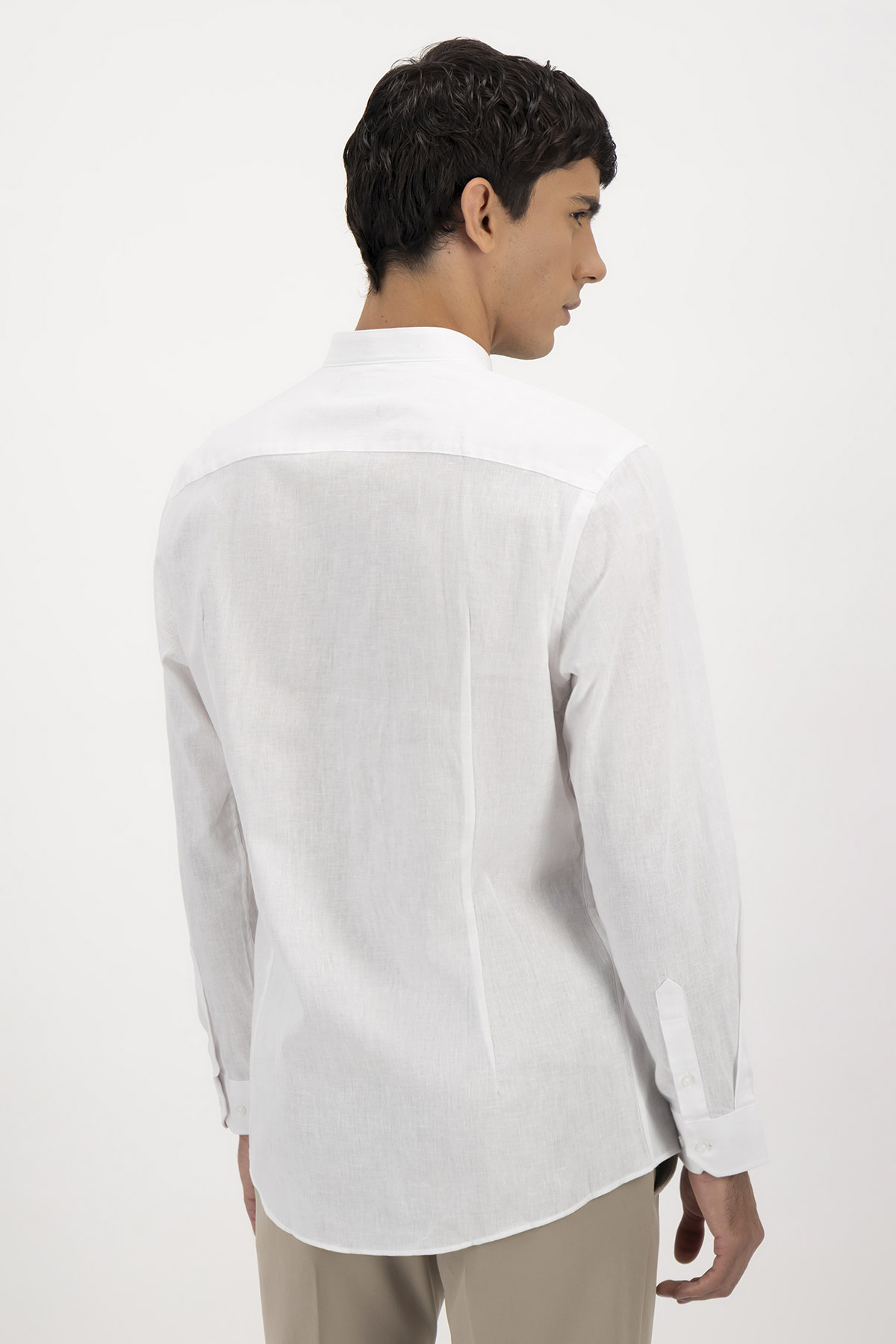 Camisa Casual Linen Slim Fit Lmental
