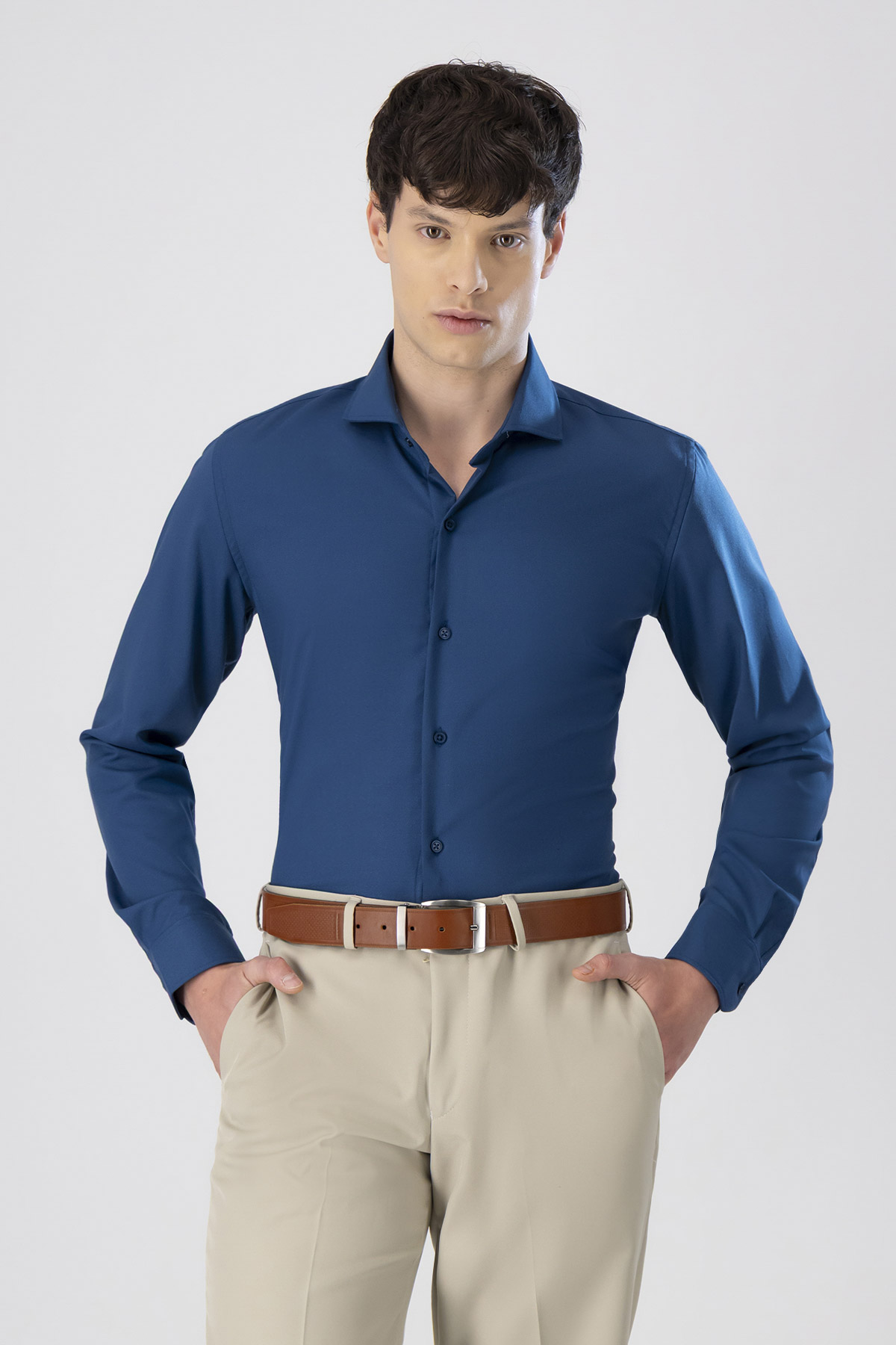 Camisa Formal Bamboo Fiber Skinny Fit Lmental image number 2