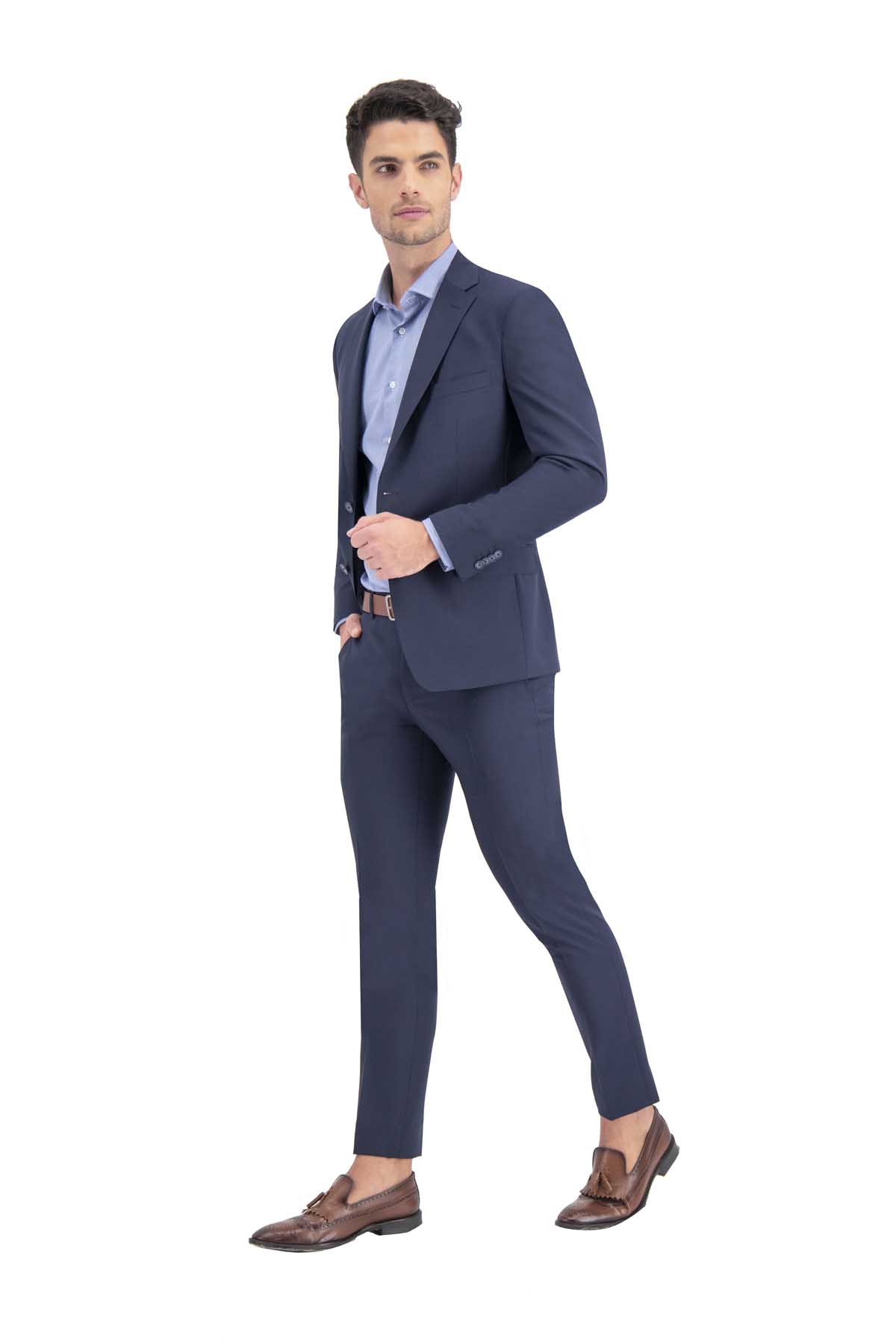 TRAJE AZUL MARINO SLIM FIT LAMBERTI image number 1