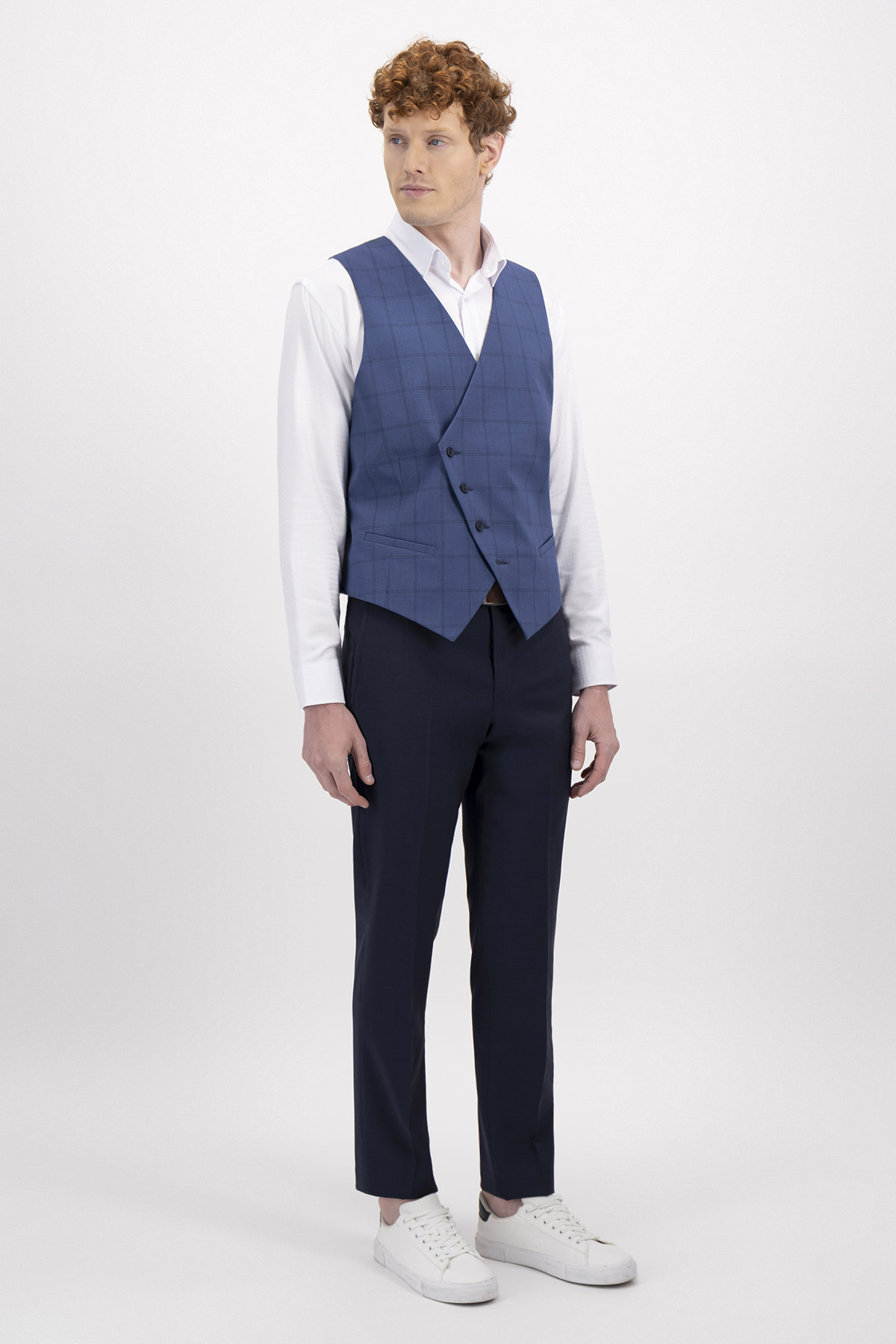 chaleco formal slim fit lmental image number 3