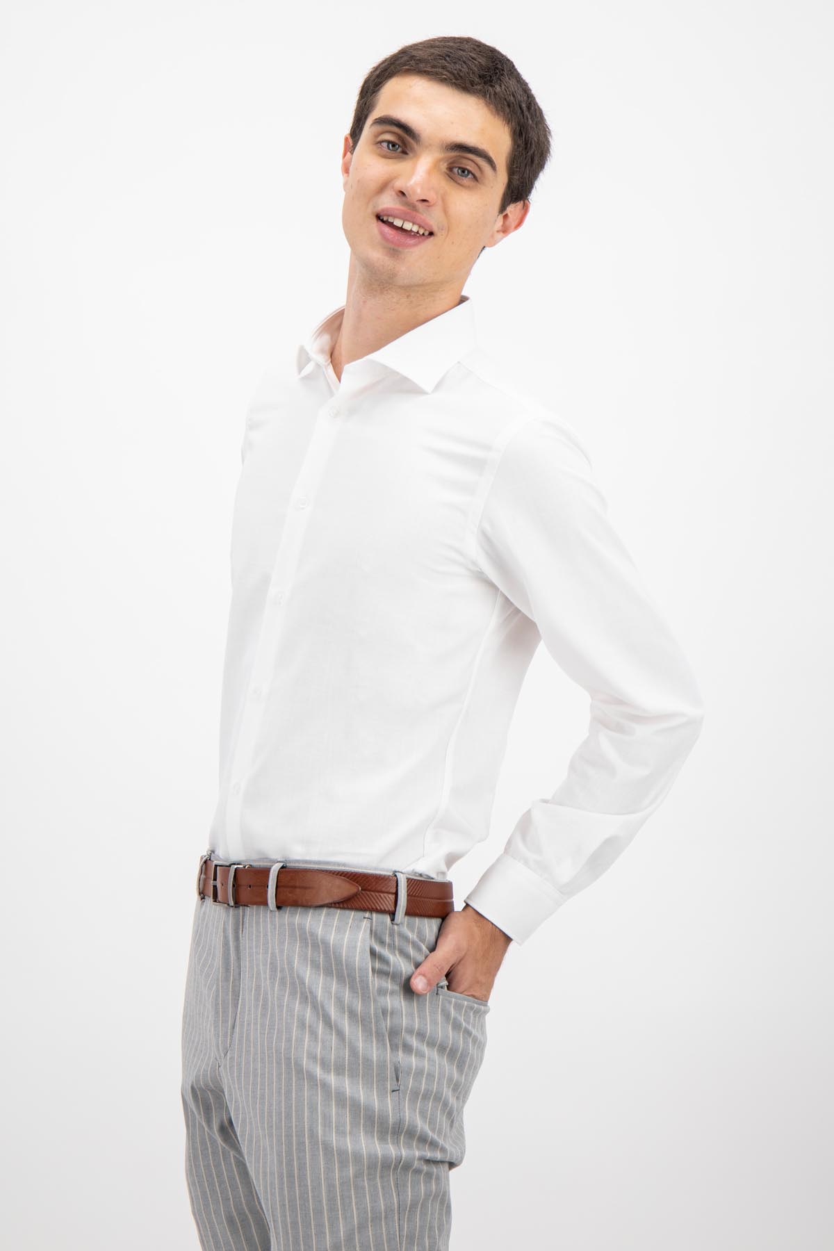 CAMISA VESTIR BAMBOO FIBER SKINNY FIT LMENTAL
