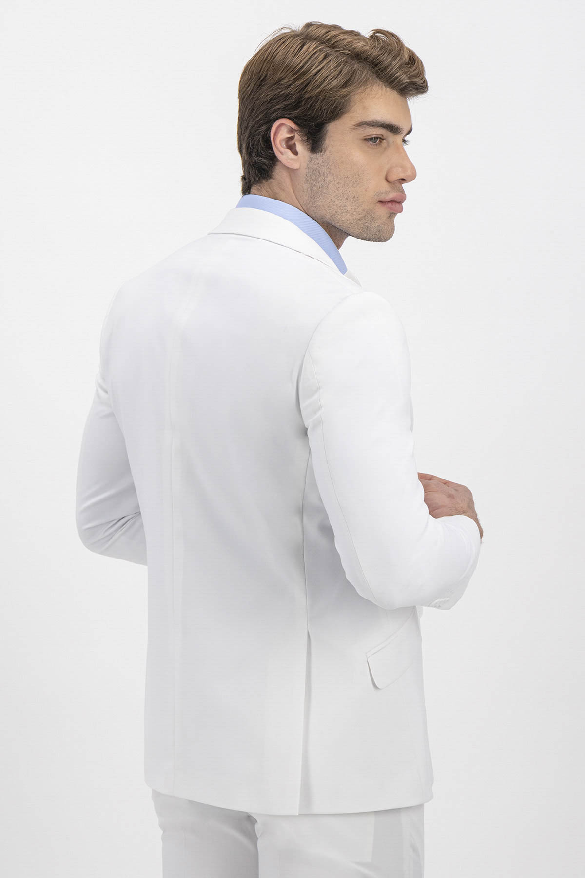 SACO SEPARATE BLANCO SLIM FIT LMENTAL image number 2