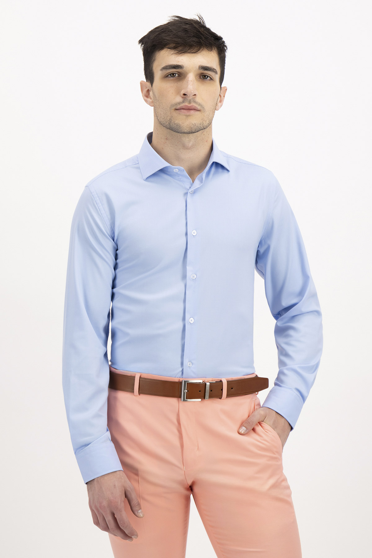 CAMISA VESTIR BAMBOO FIBER SKINNY FIT LMENTAL