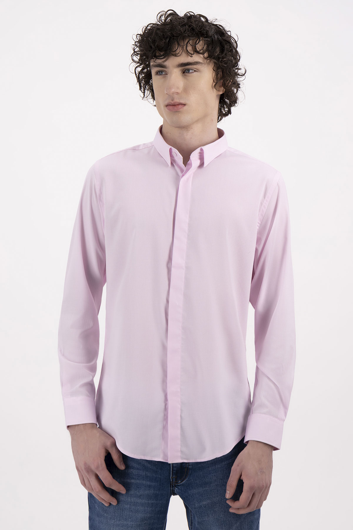 Camisa formal Bamboo Fiber skinny fit Lmental