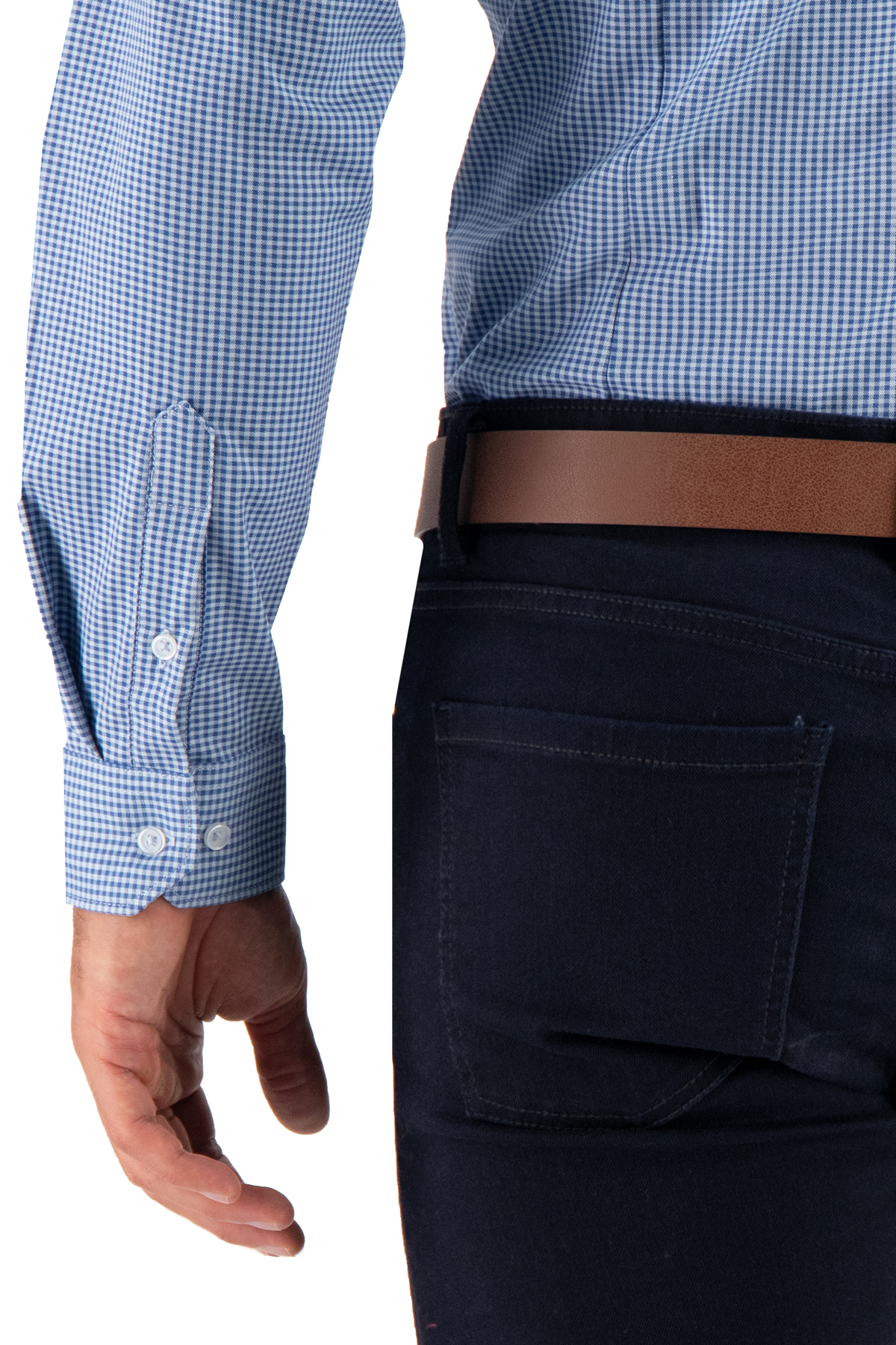 CAMISA VESTIR AZUL IMPERIAL SLIM FIT LMENTAL image number 3