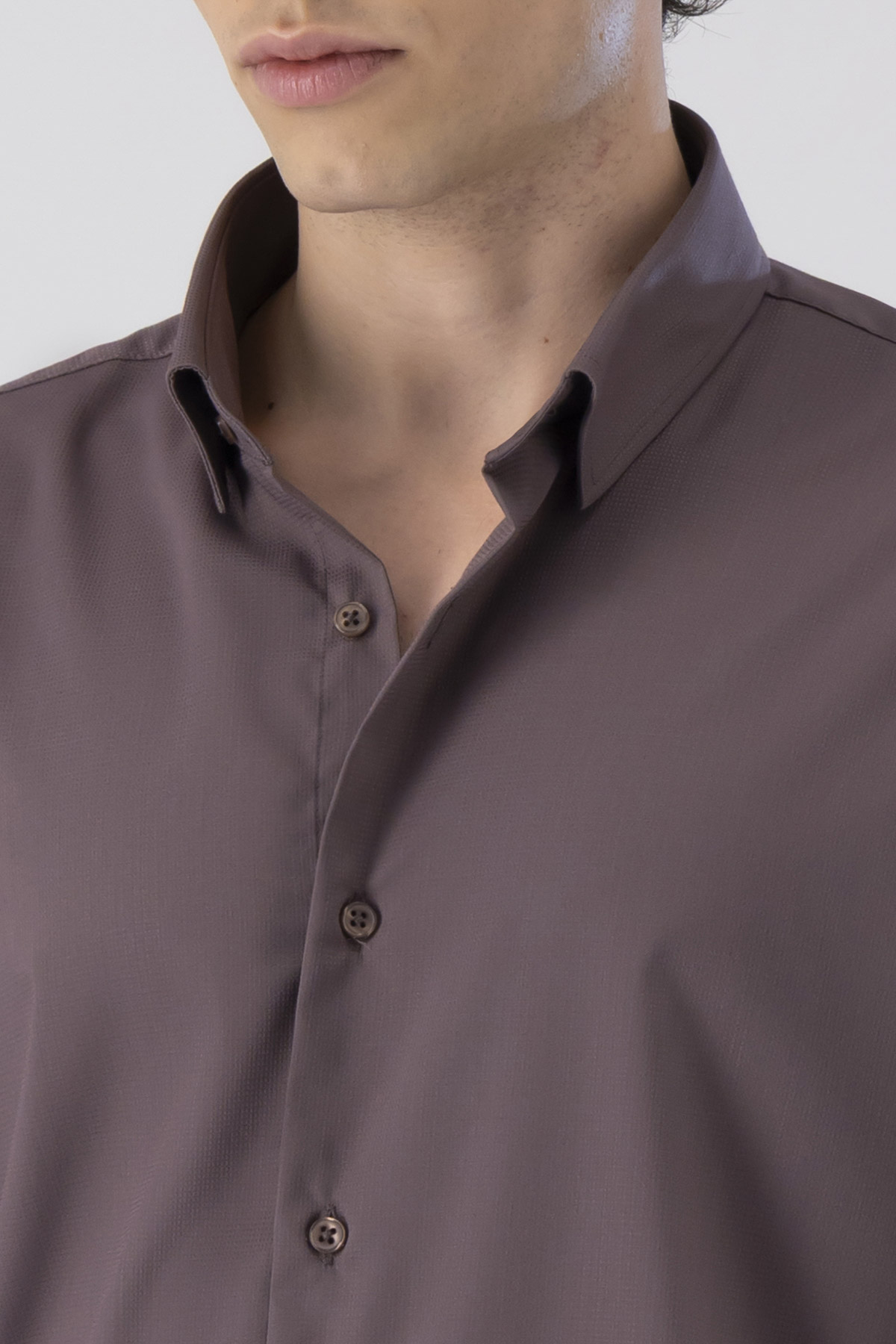 Camisa Formal Milk Touch Slim Fit Lmental image number 3