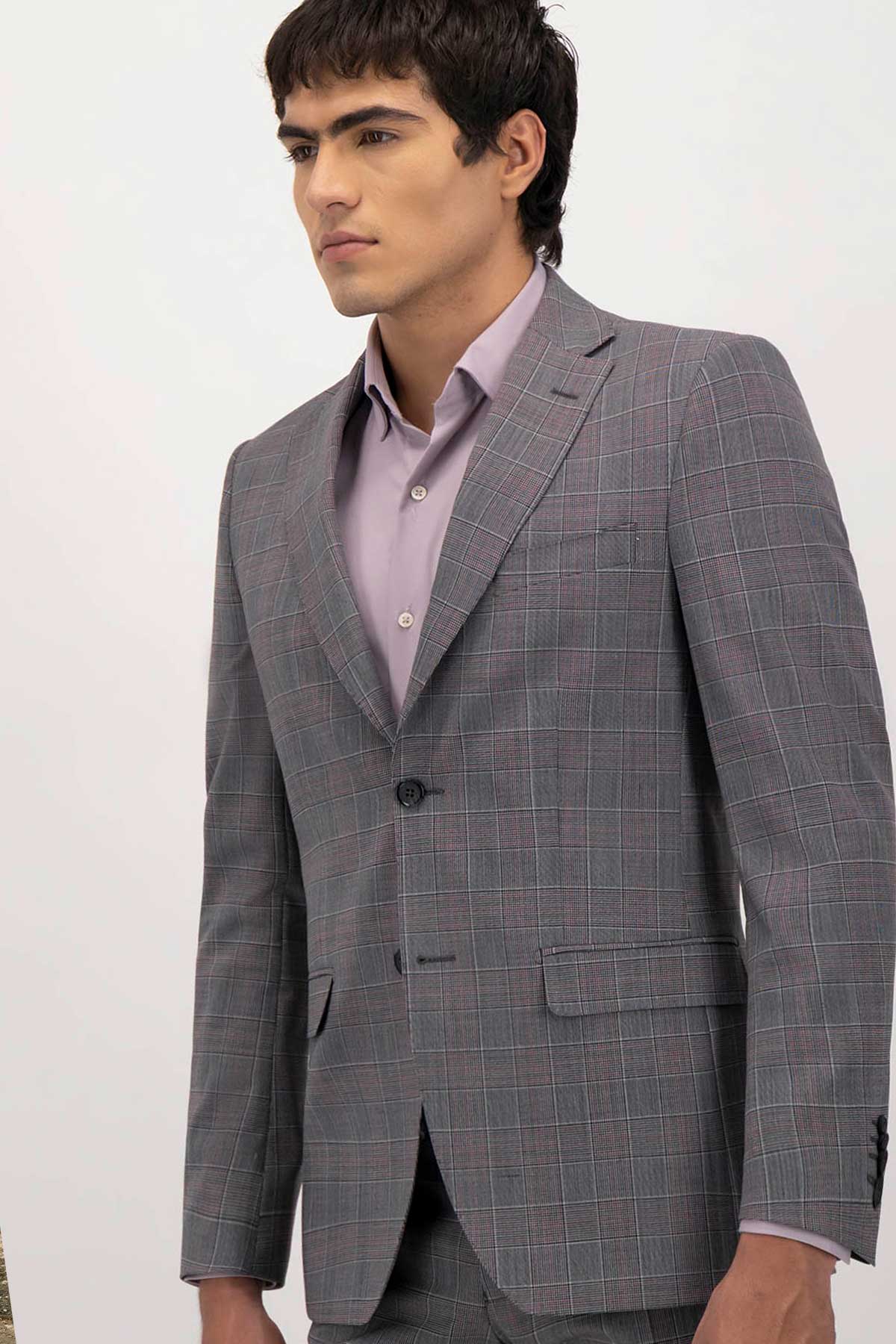 Traje Fresco Di Lana Slim Fit Lamberti
