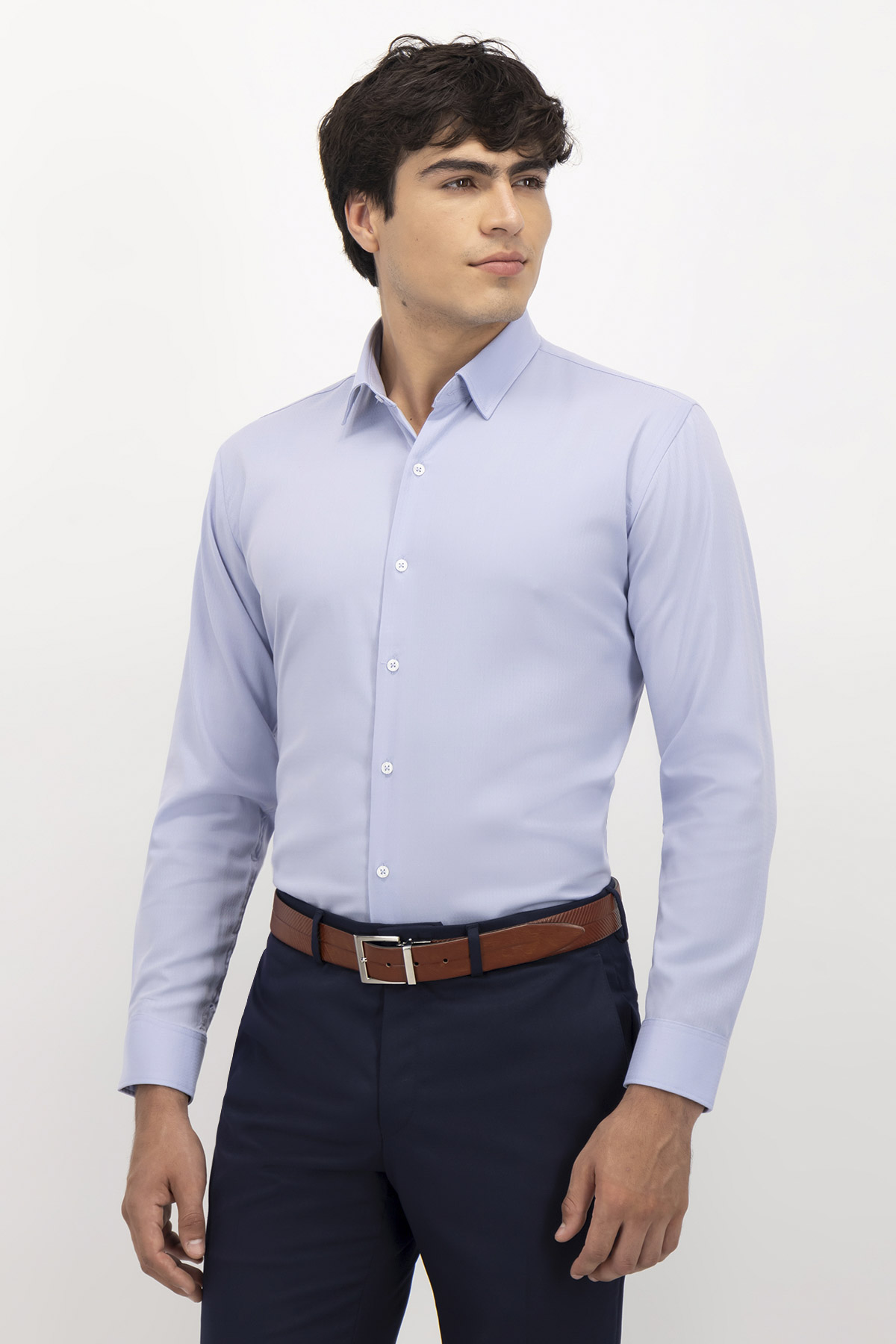 CAMISA FORMAL MILK TOUCH SLIM FIT LMENTAL image number 0