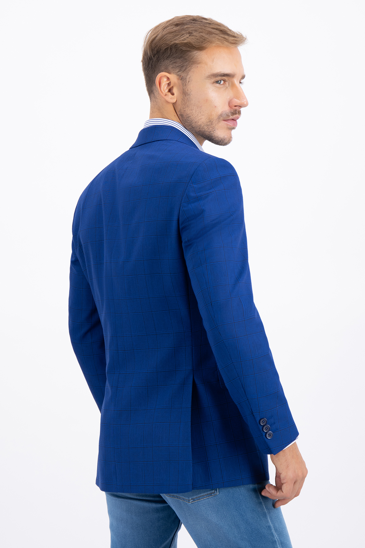SACO CASUAL AZUL REY CONTEMPORARY FIT SONNETI image number 2