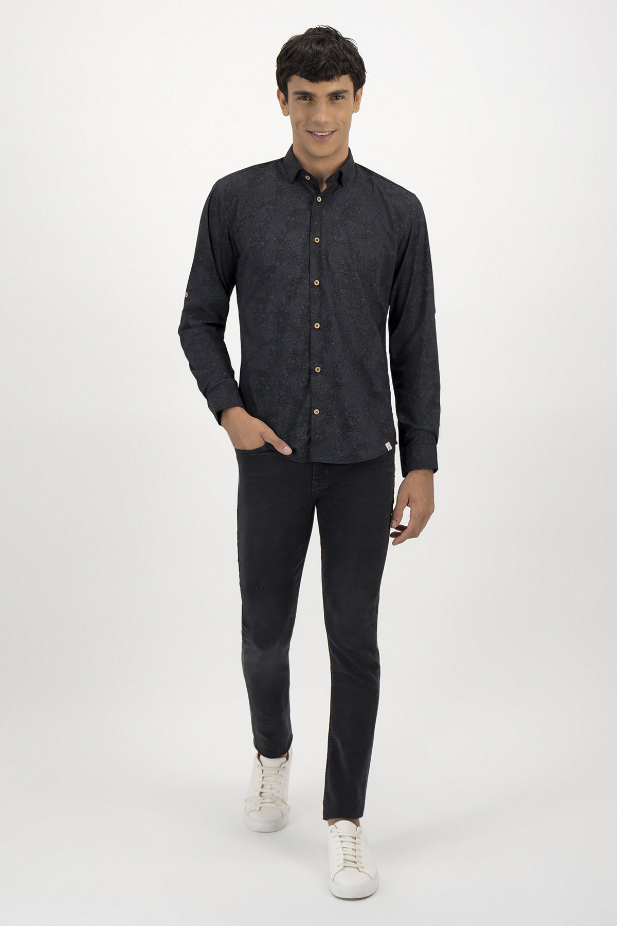 Camisa Casual Tlaolli Slim Fit Lamberti image number 3