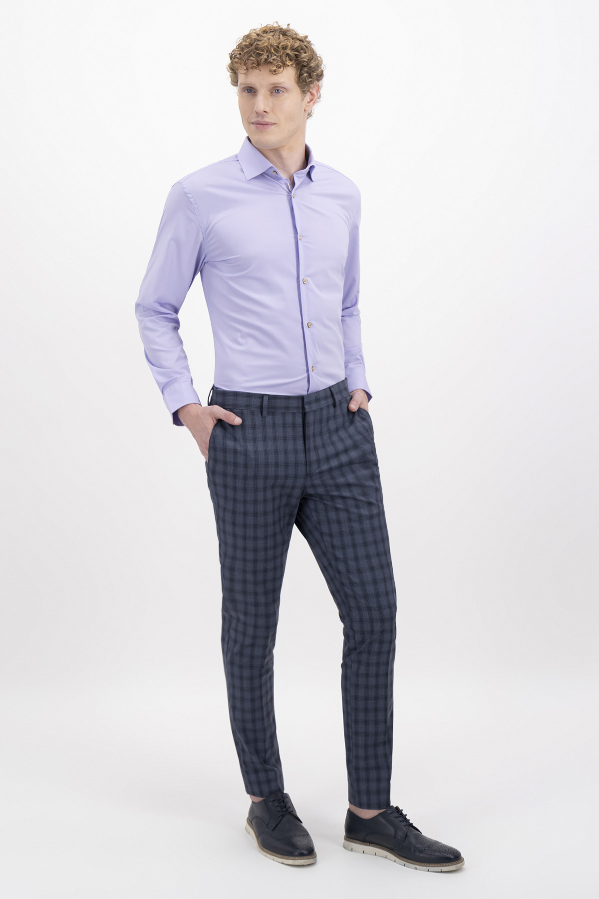 CAMISA FORMAL TLAOLLI SLIM FIT MENS FASHION image number 3
