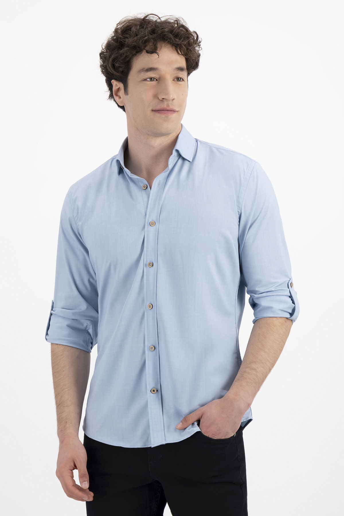 CAMISA CASUAL TLAOLLI SLIM FIT MENS FASHION