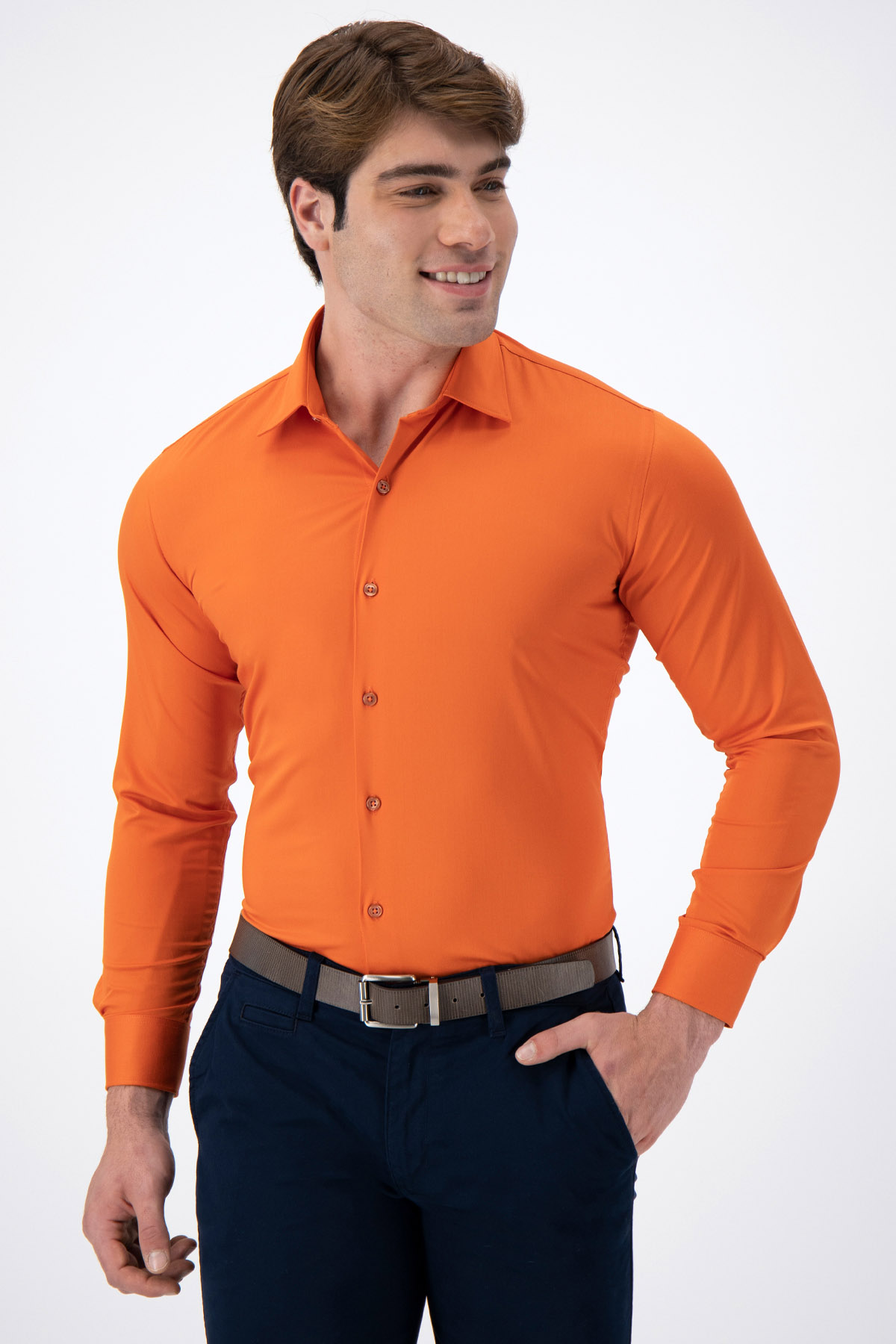 CAMISA VESTIR BAMBOO FIBER SLIM FIT LMENTAL