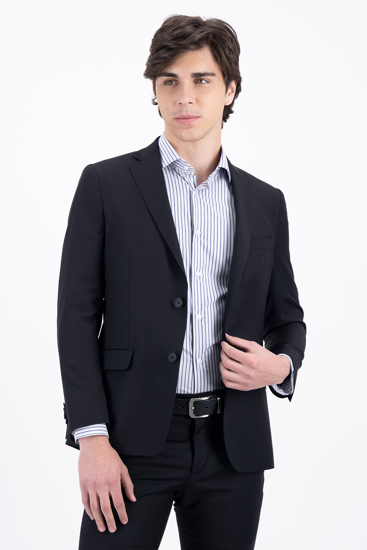 TRAJE NEGRO SLIM FIT LAMBERTI image number 1