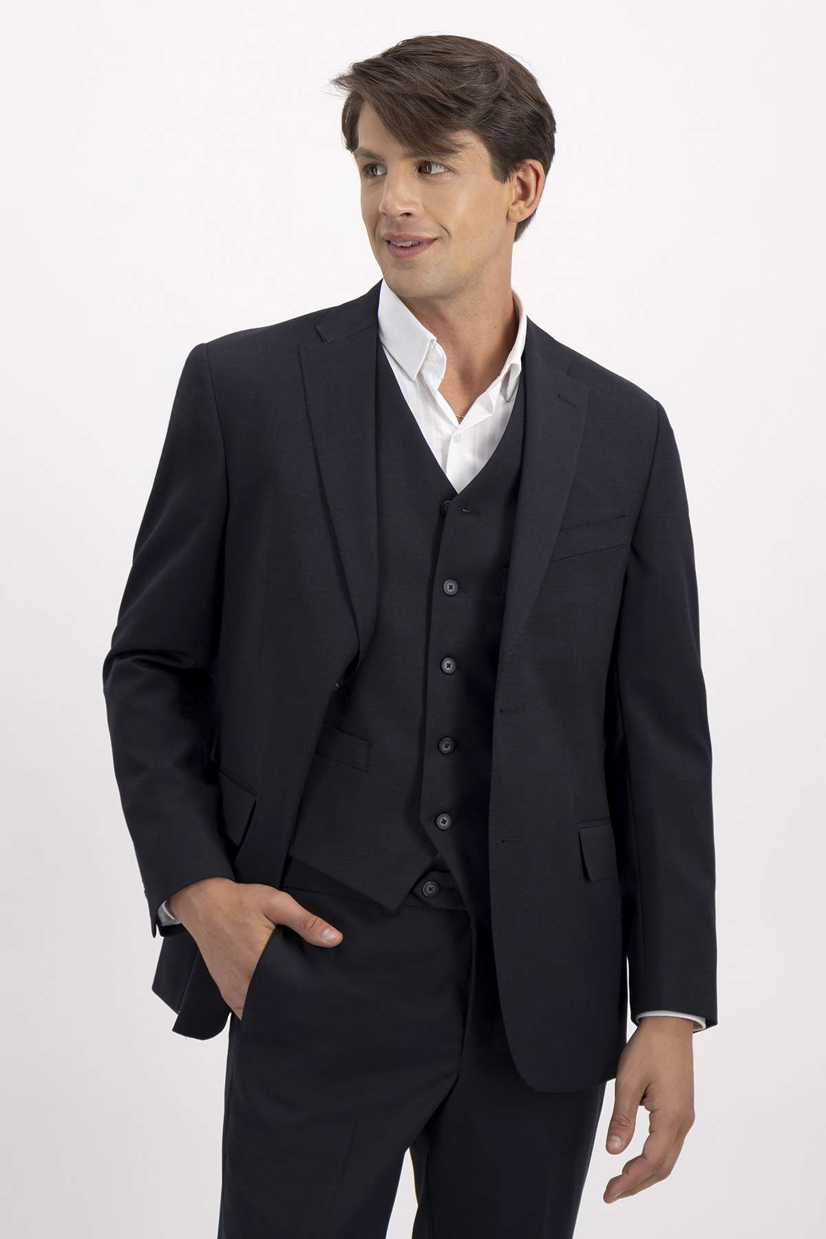 TRAJE TRÍO FRESCO DI LANA CONTEMPORARY FIT LAMBERTI