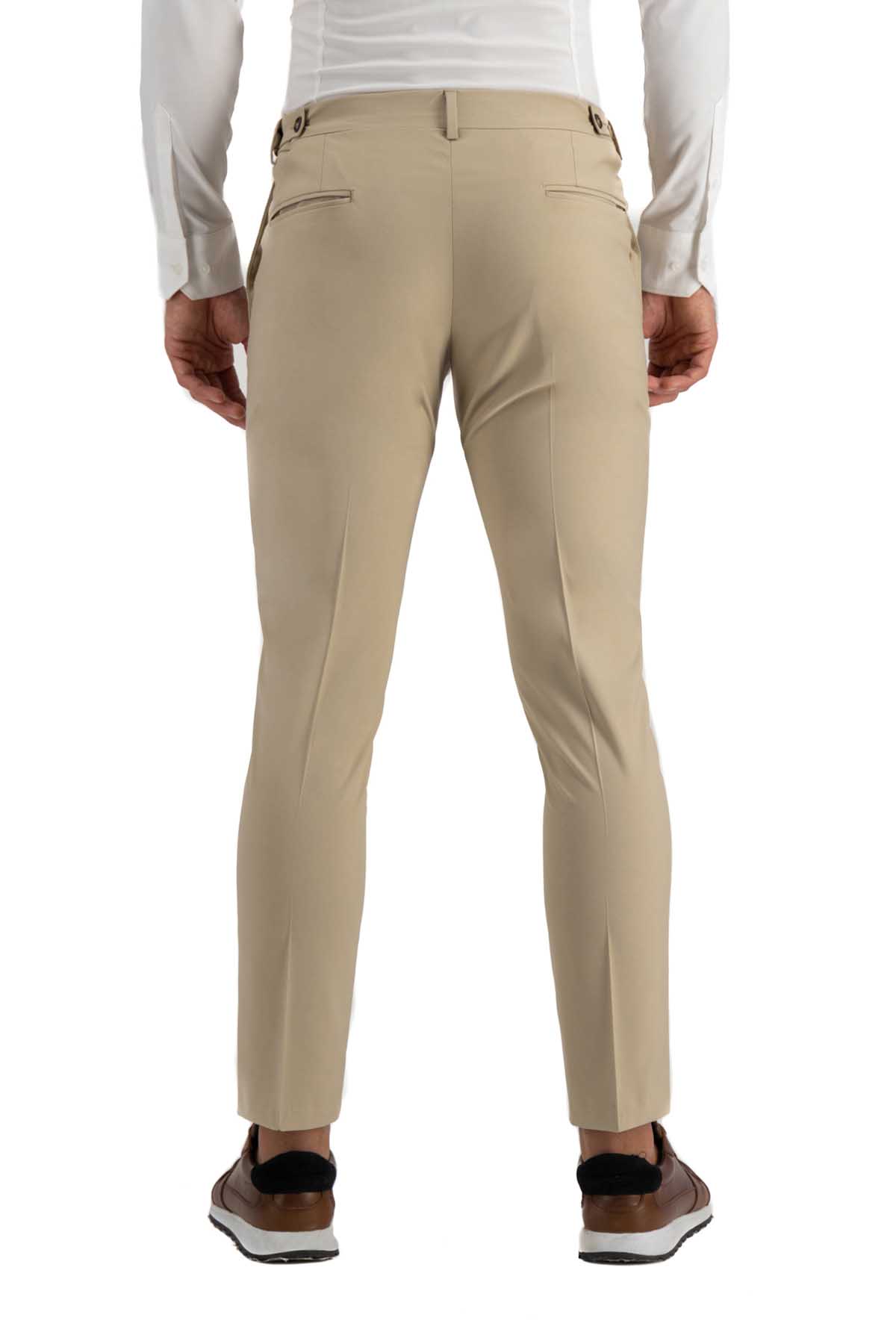 PANTALÓN VESTIR BEIGE SLIM FIT LMENTAL image number 2