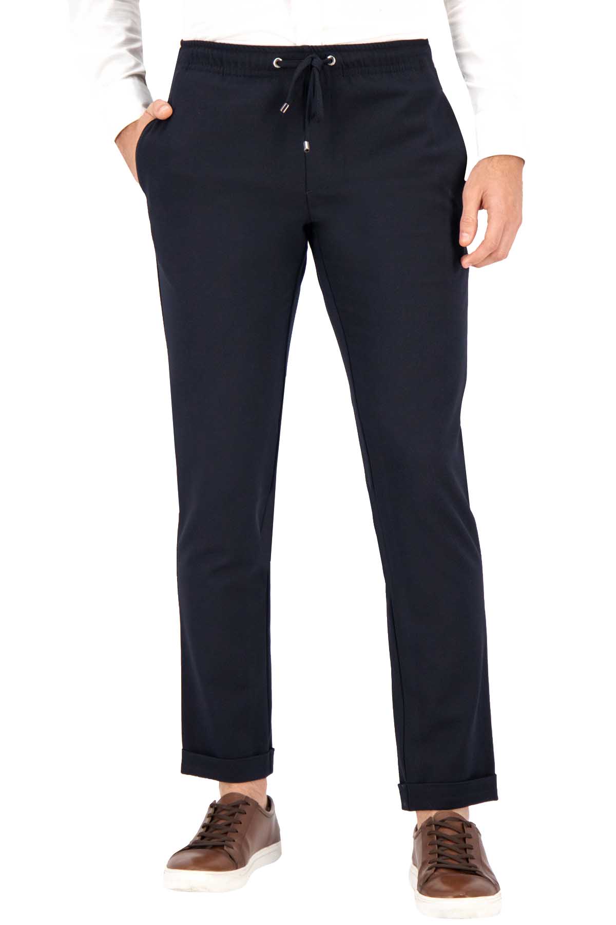PANTALÓN SEPARATE TIPO JOGGERS AZUL MARINO SLIM FIT LMENTAL image number 0