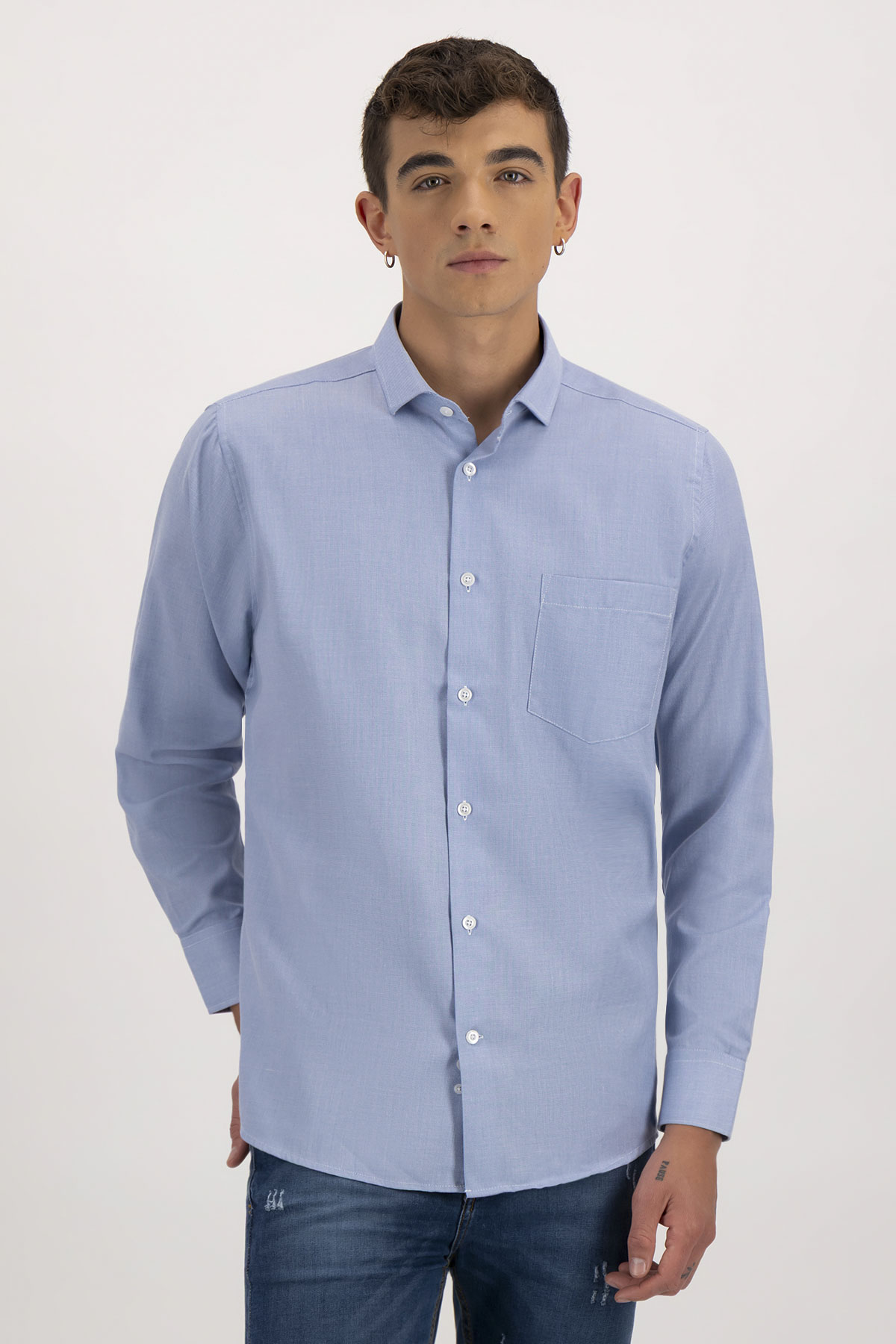 Camisa Cotton Blend Contemporary