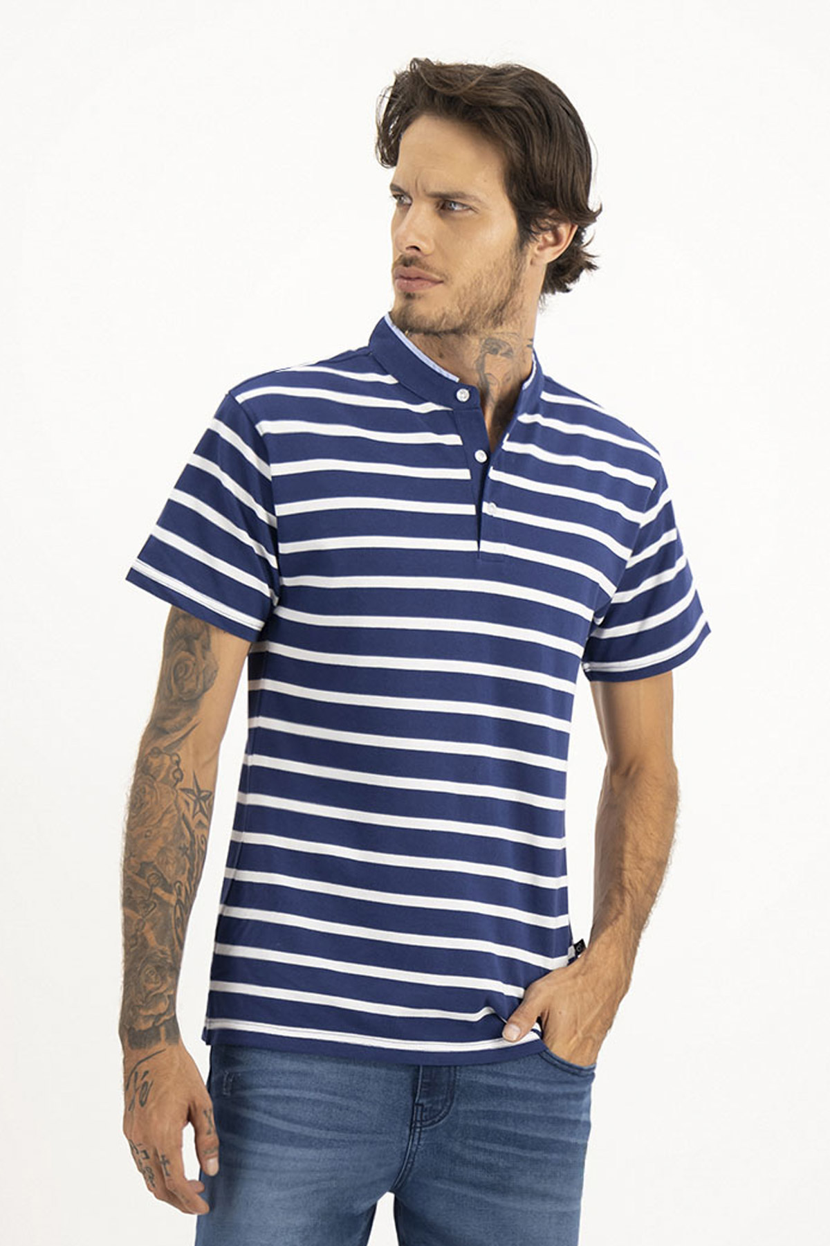 PLAYERA TIPO POLO SLIM FIT LMENTAL