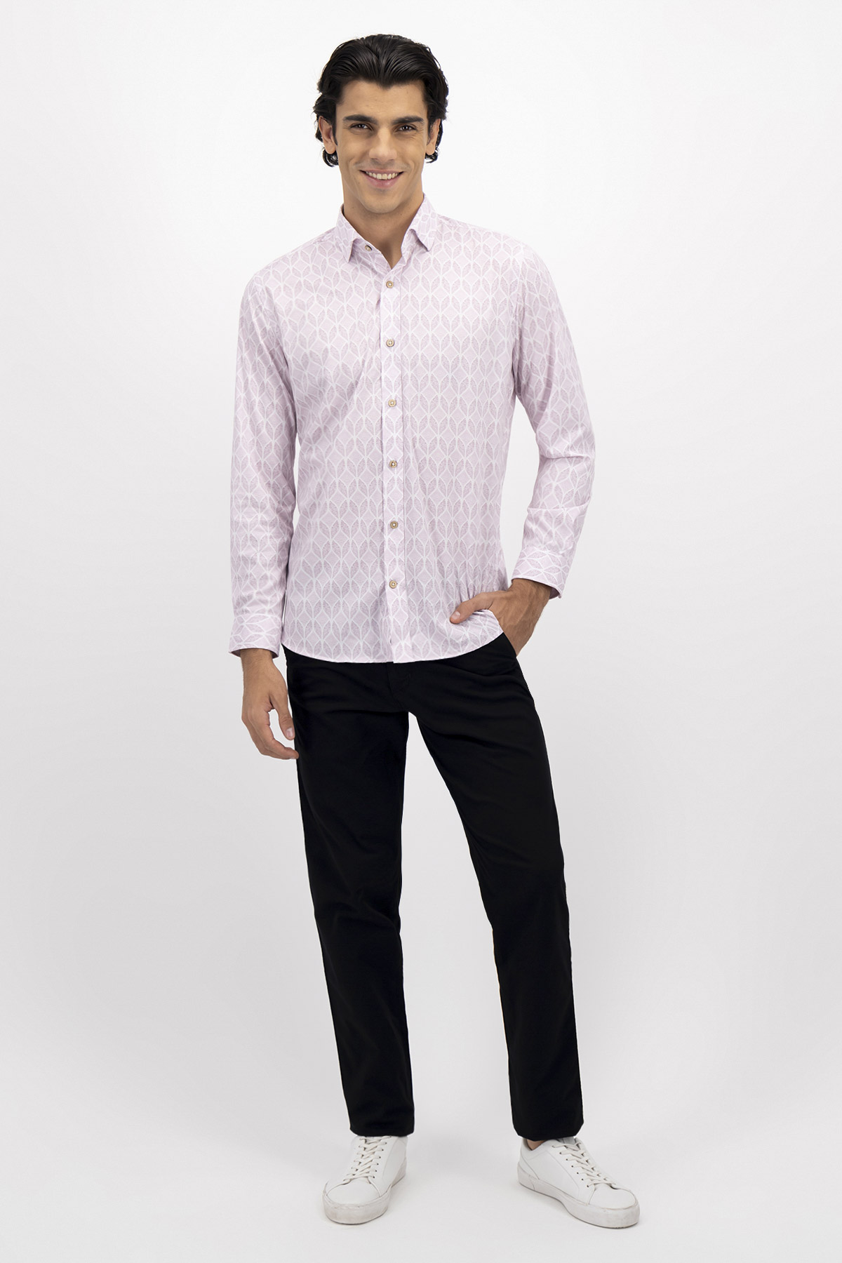 CAMISA CASUAL TLAOLLI SLIM FIT MENS FASHION image number 3
