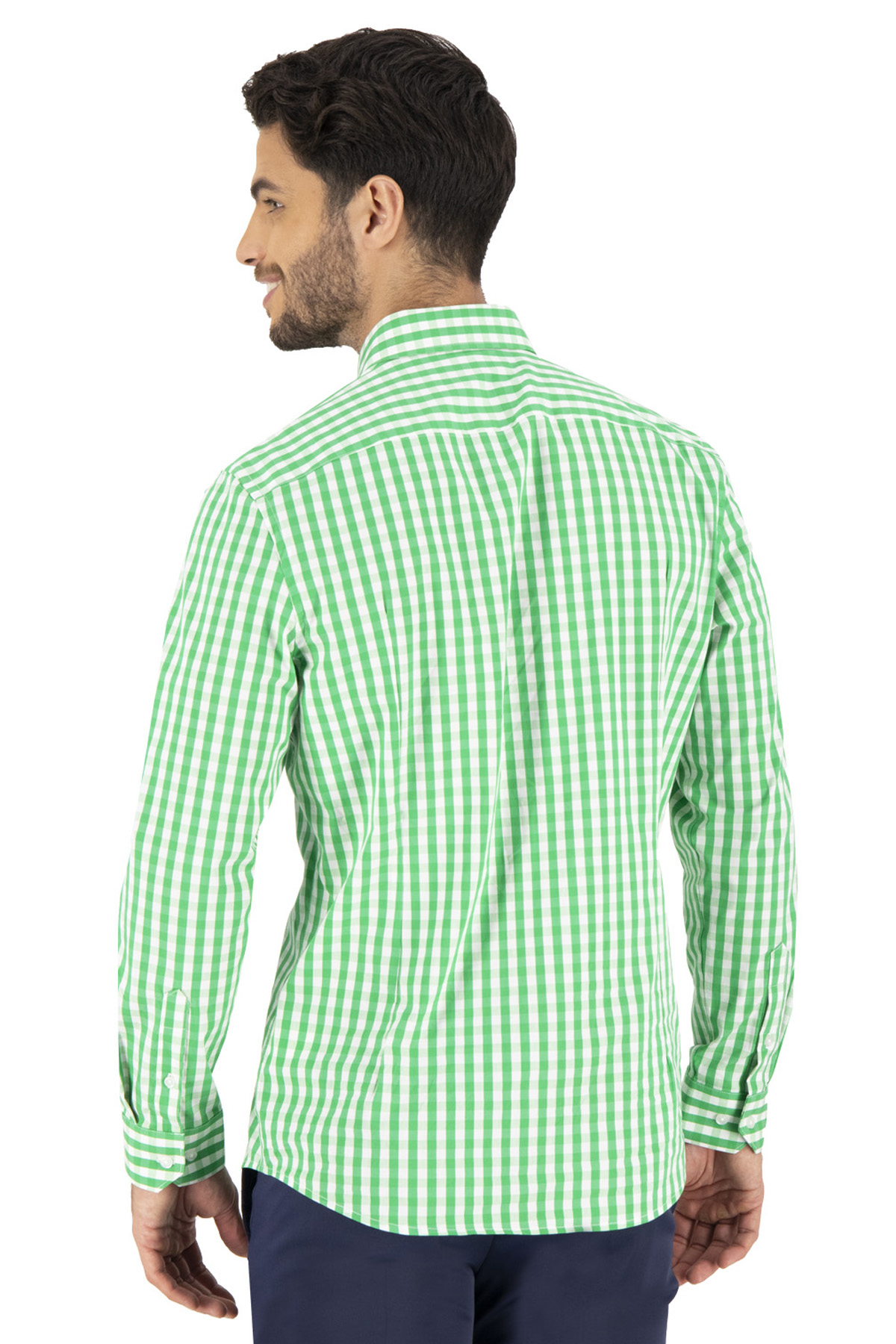 CAMISA VESTIR VERDE PASTEL LAMBERTI image number 2