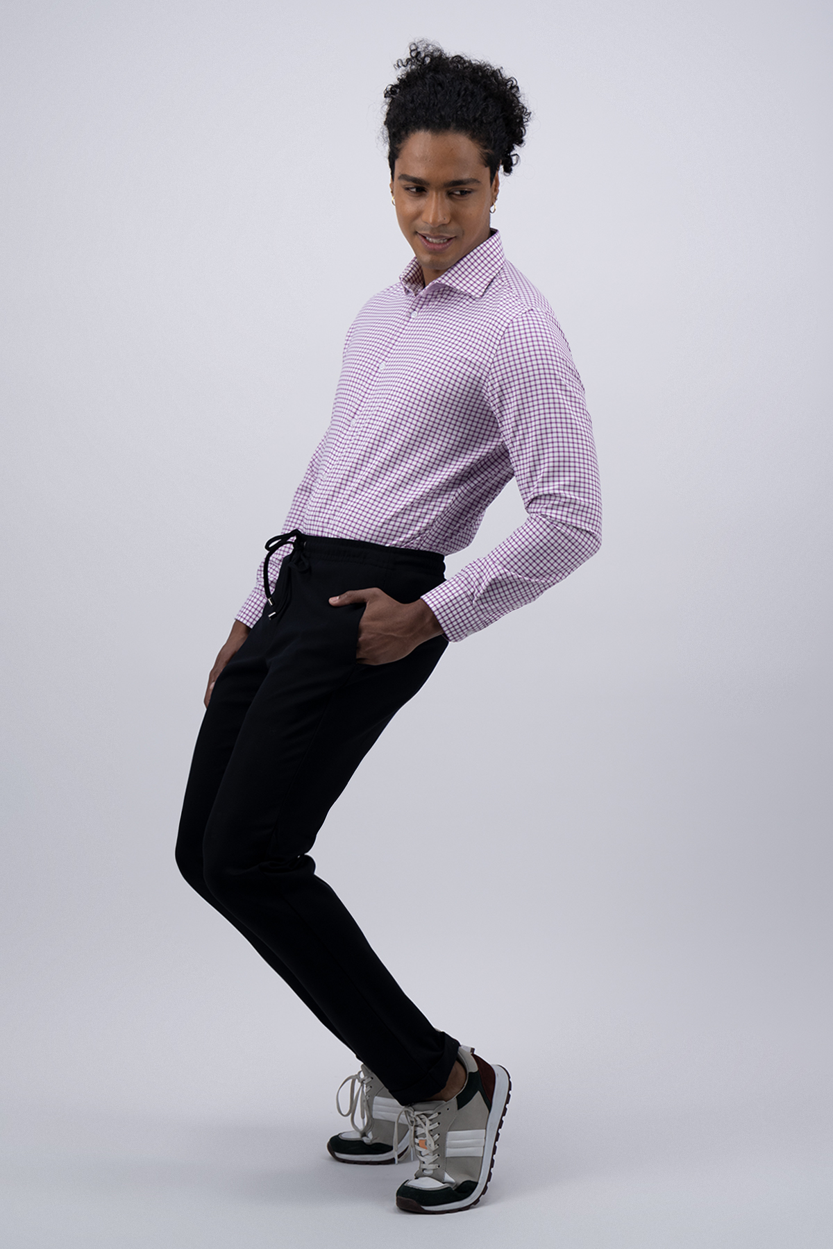 PANTALÓN SEPARATE NEGRO SLIM FIT LMENTAL image number 1