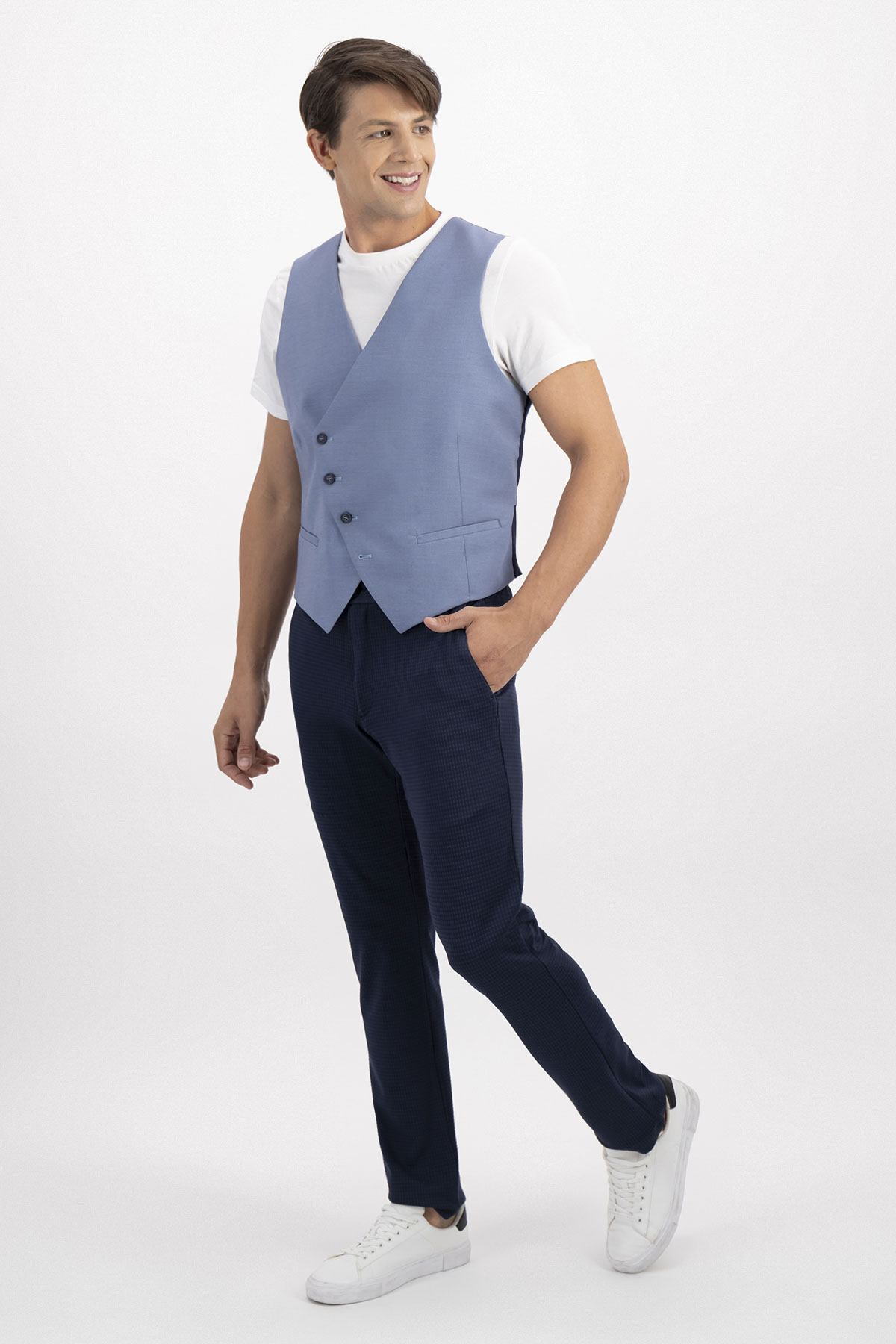 CHALECO FORMAL BAMBOO FIBER SLIM FIT LMENTAL image number 3