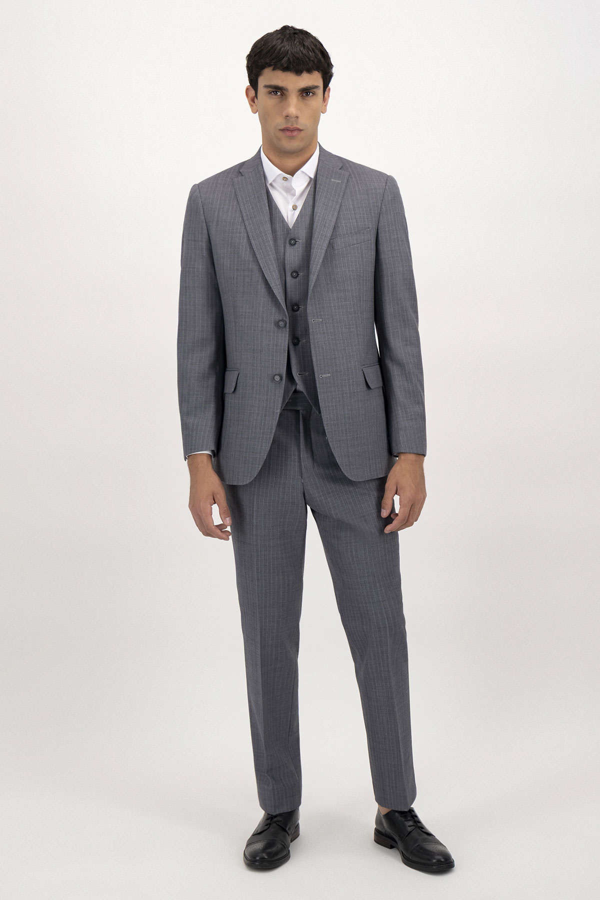 Traje Trío Fresco Di Lana Contemporary Fit Lamberti