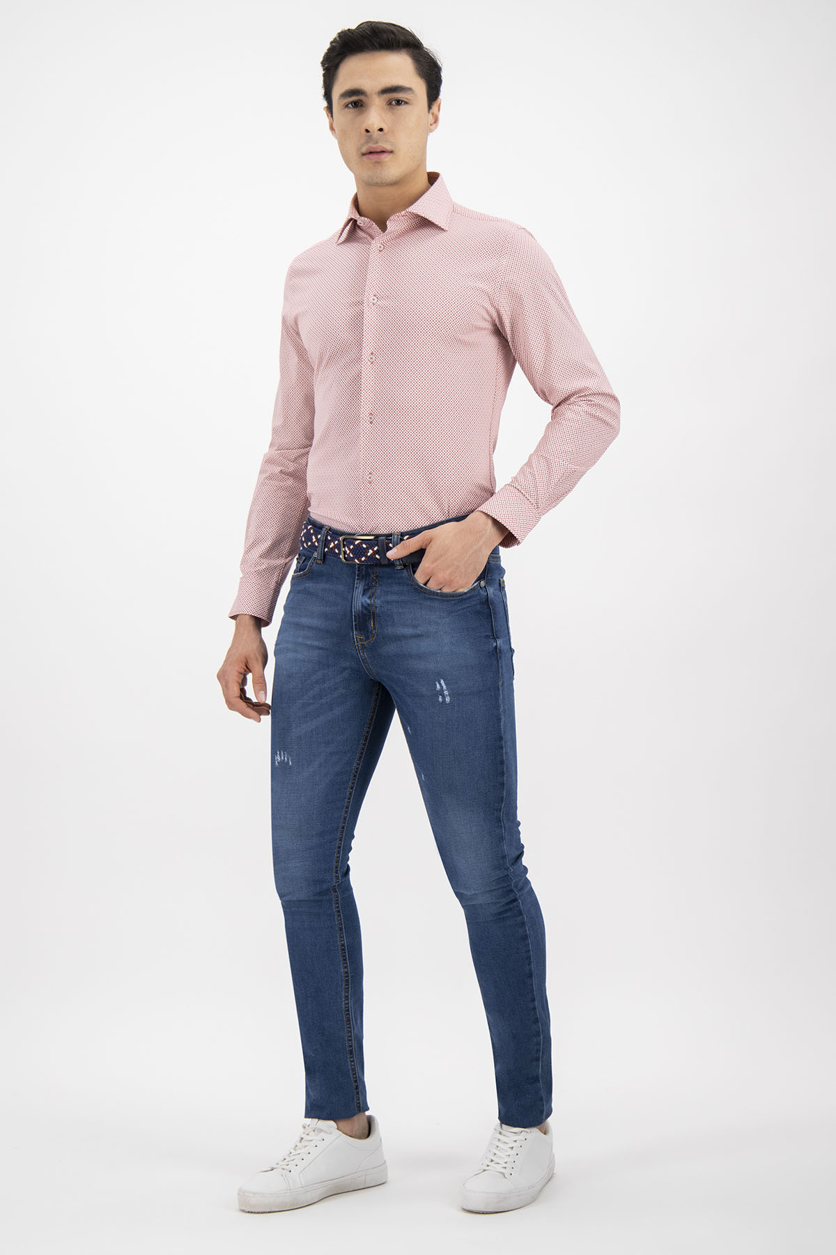 CAMISA VESTIR BAMBOO FIBER SKINNY FIT LMENTAL