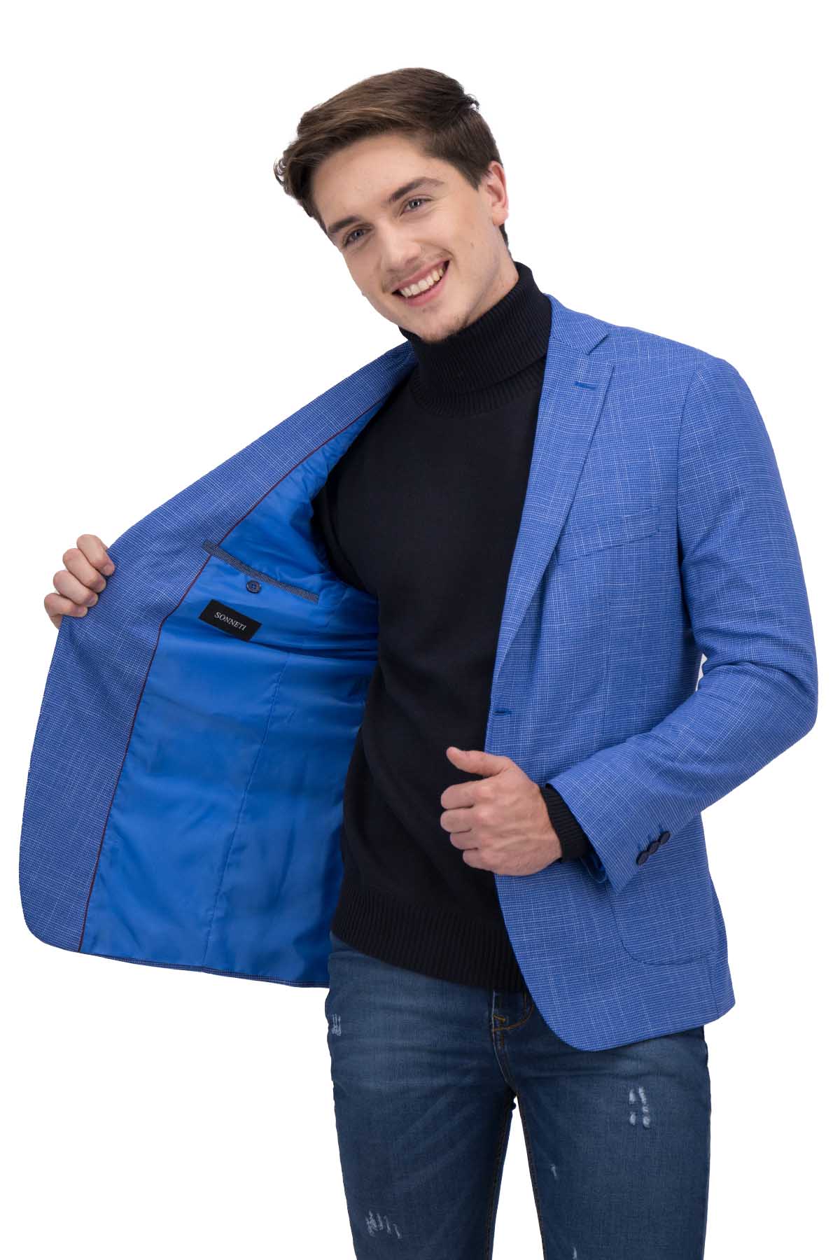 SACO SPORT AZUL ELÉCTRICO SLIM FIT SONNETI UO image number 1