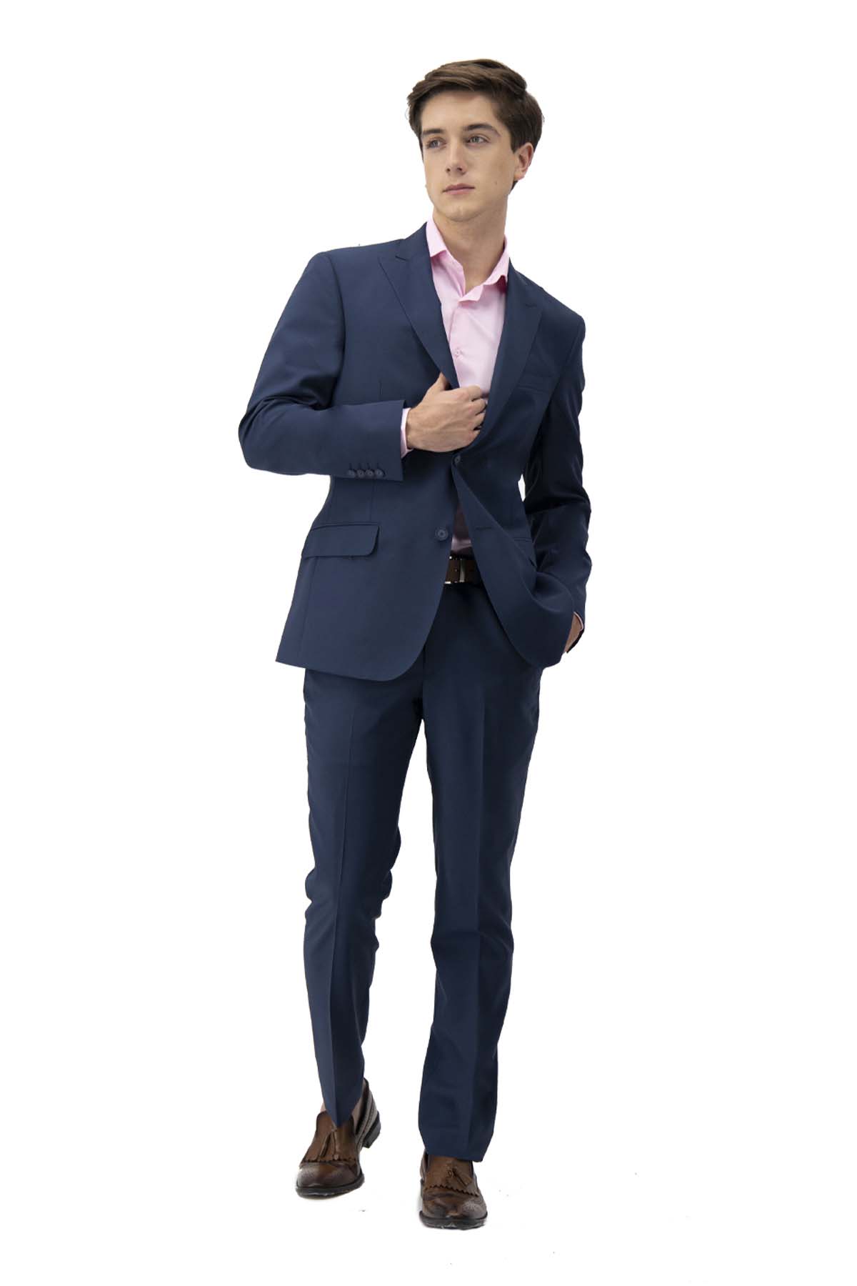 TRAJE AZUL MARINO CONTEMPORY FIT LAMBERTI image number 0