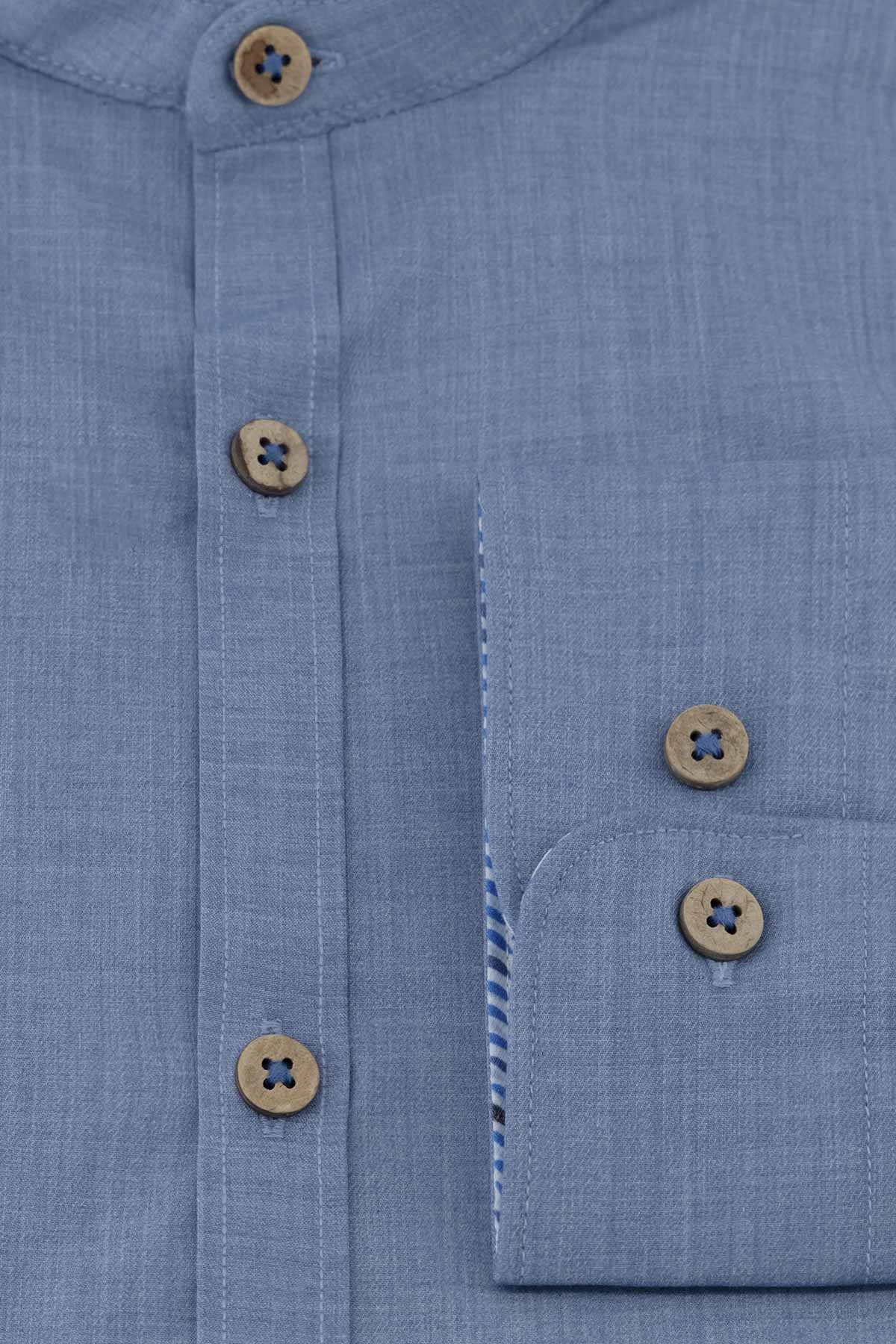 CAMISA CASUAL TLAOLLI SLIM FIT MENS FASHION image number 4