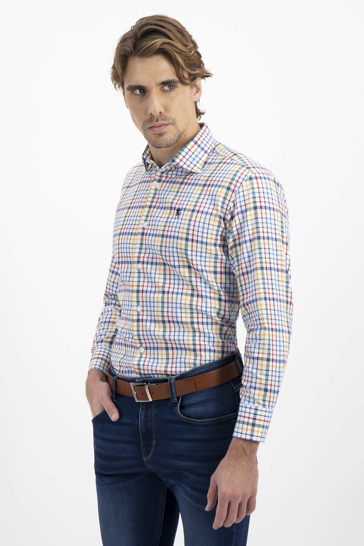 CAMISA CASUAL TENCEL EASY DRY CONTEMPORARY FIT LAMBERTI