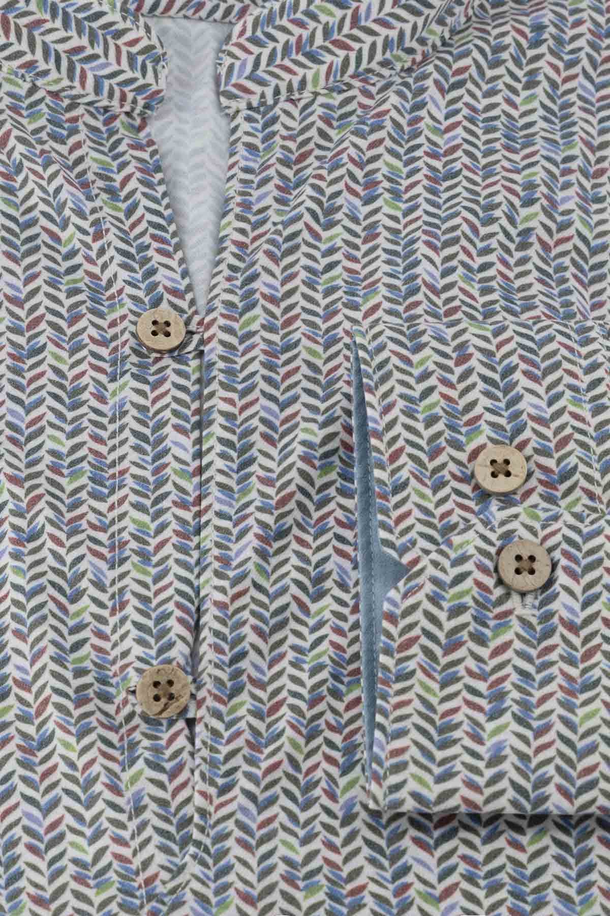 CAMISA CASUAL TLAOLLI SLIM FIT MENS FASHION image number 4