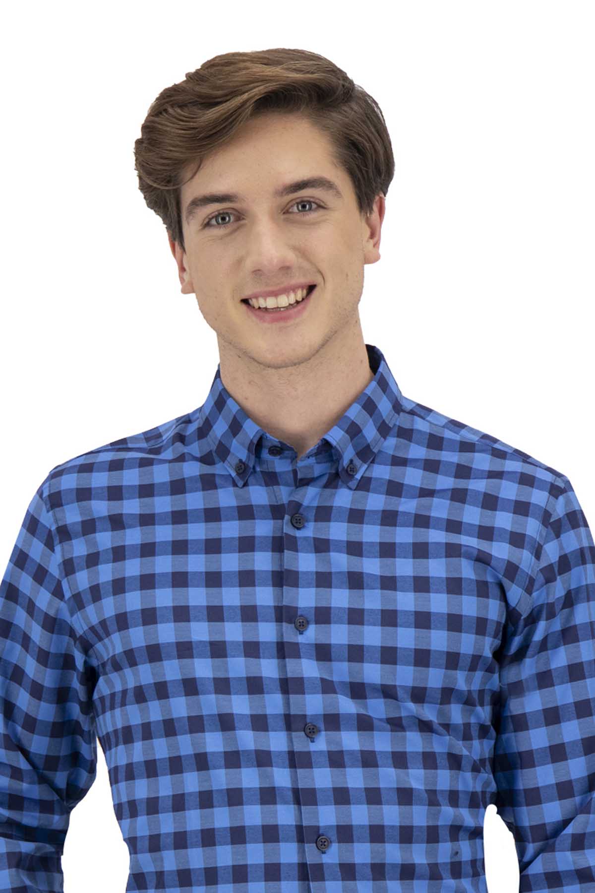 CAMISA CASUAL AZUL REY SLIM FIT LMENTAL image number 1