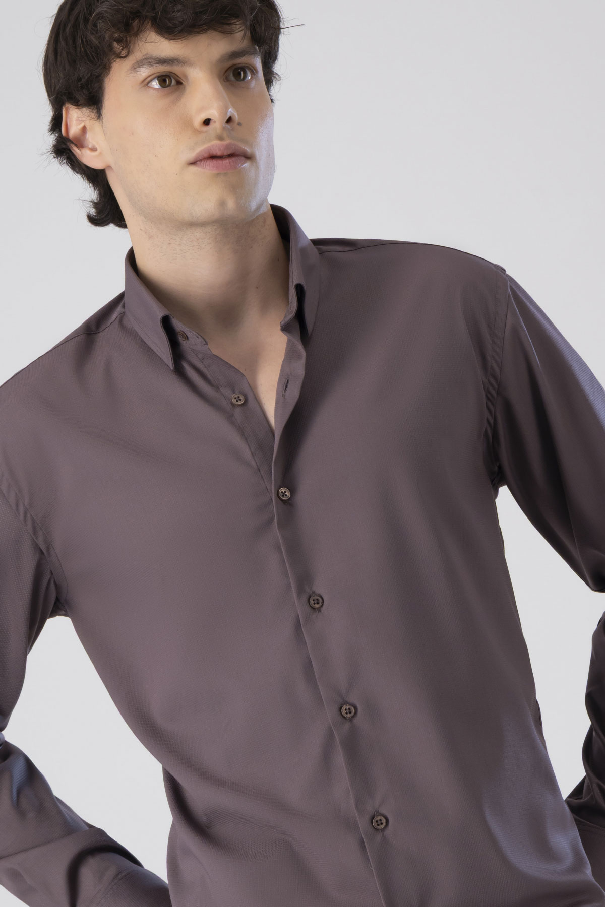 Camisa Formal Milk Touch Slim Fit Lmental image number 4