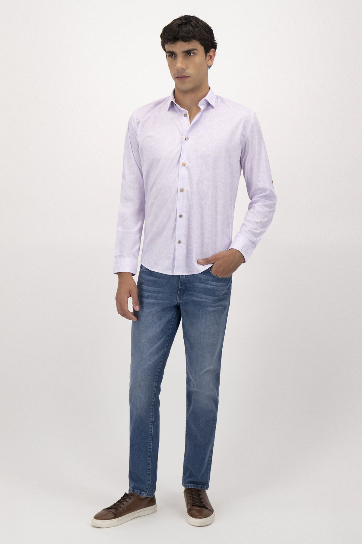 Camisa Casual Tlaolli Slim Fit image number 4