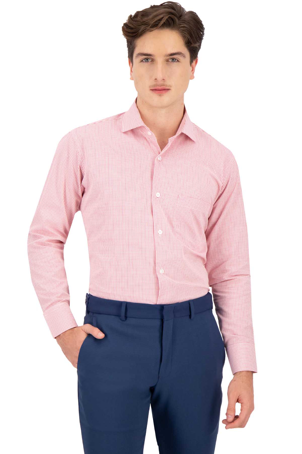 CAMISA VESTIR ROJA CONTEMPORARY FIT SONNETI UO image number 0