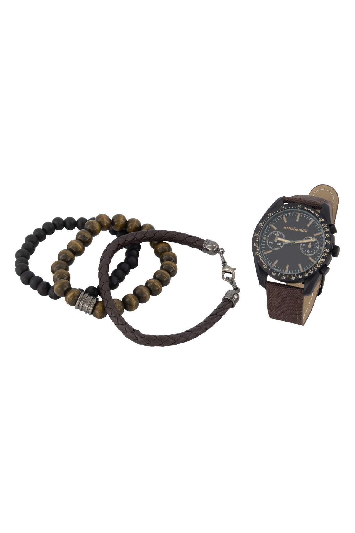 KIT RELOJ COLOR CAFÉ MENS FASHION image number 2