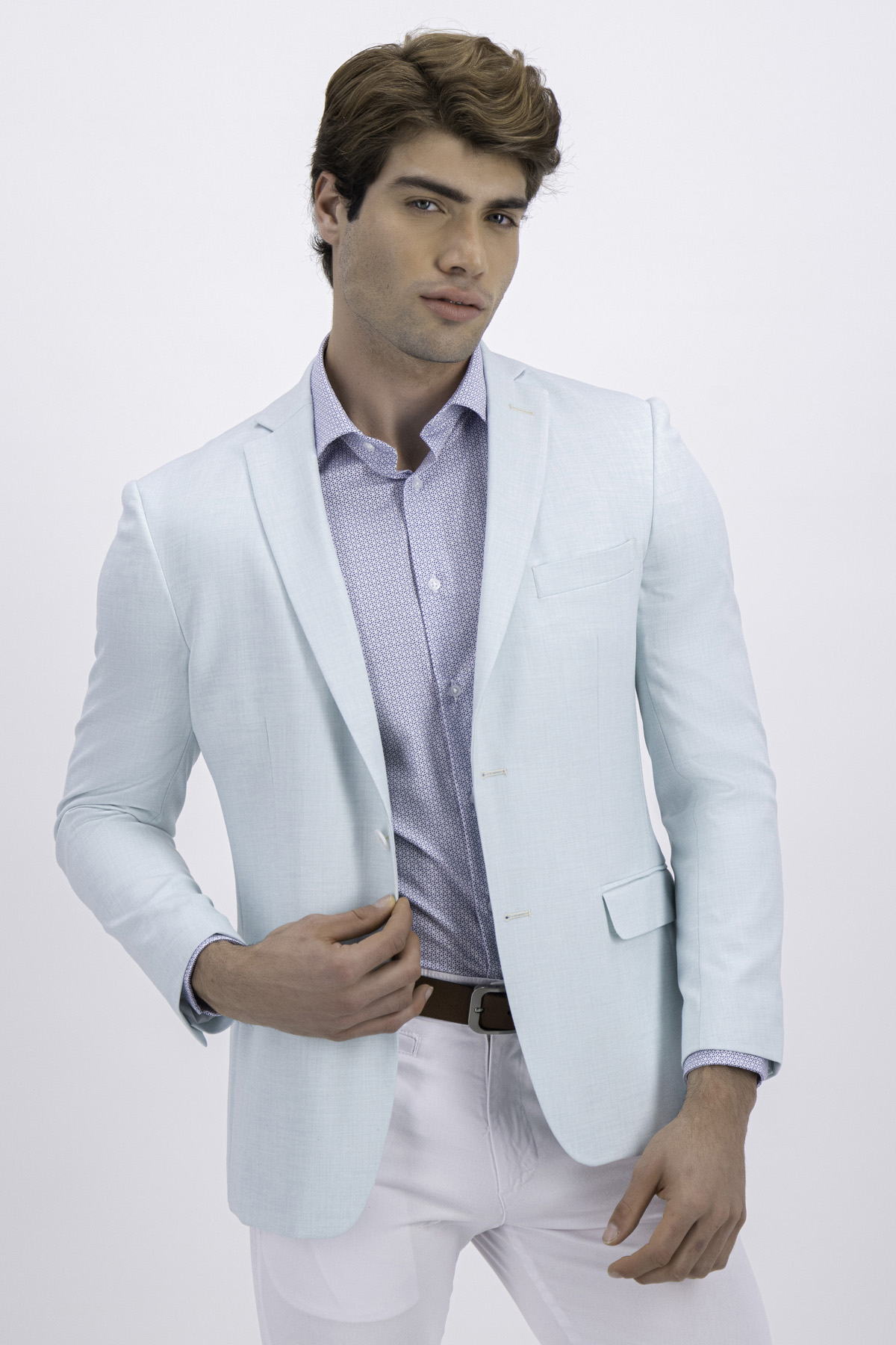 Traje verde agua hombre deals