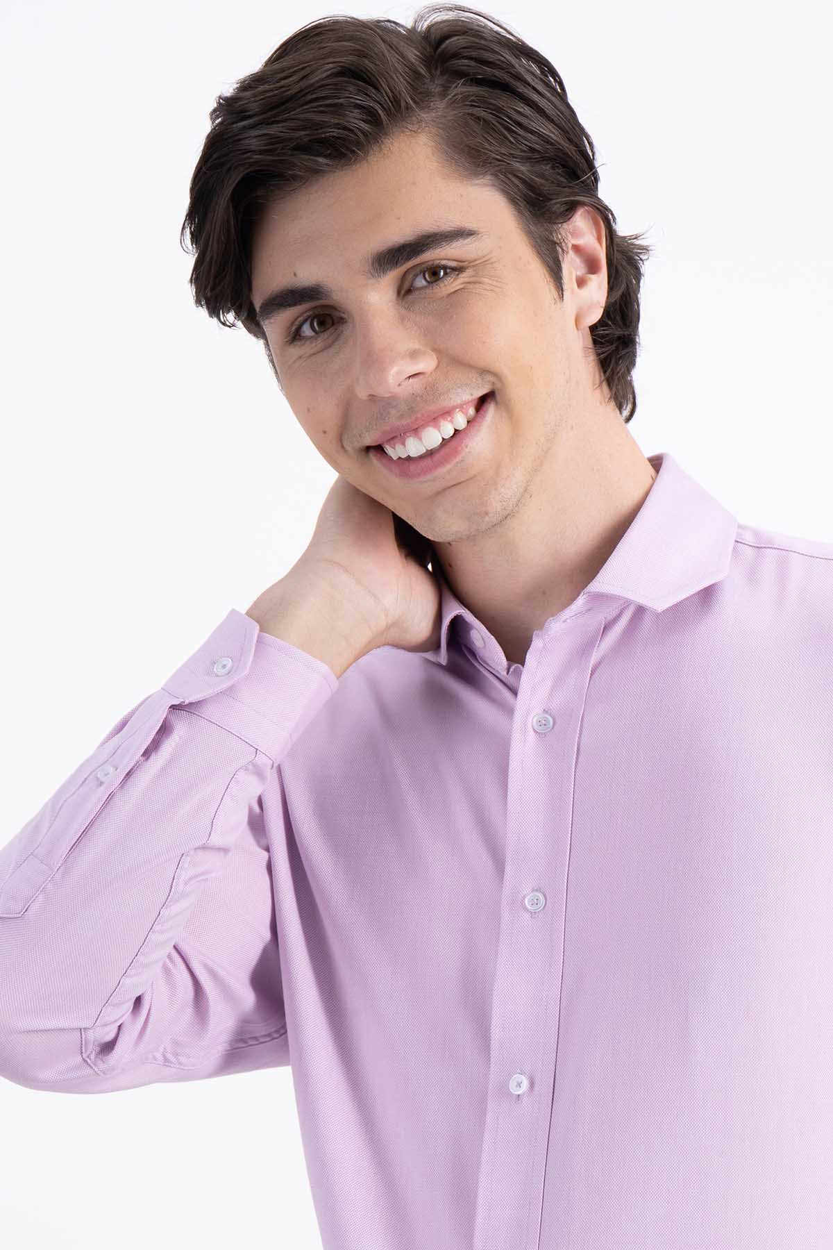 CAMISA LILA SLIM FIT LMENTAL image number 2