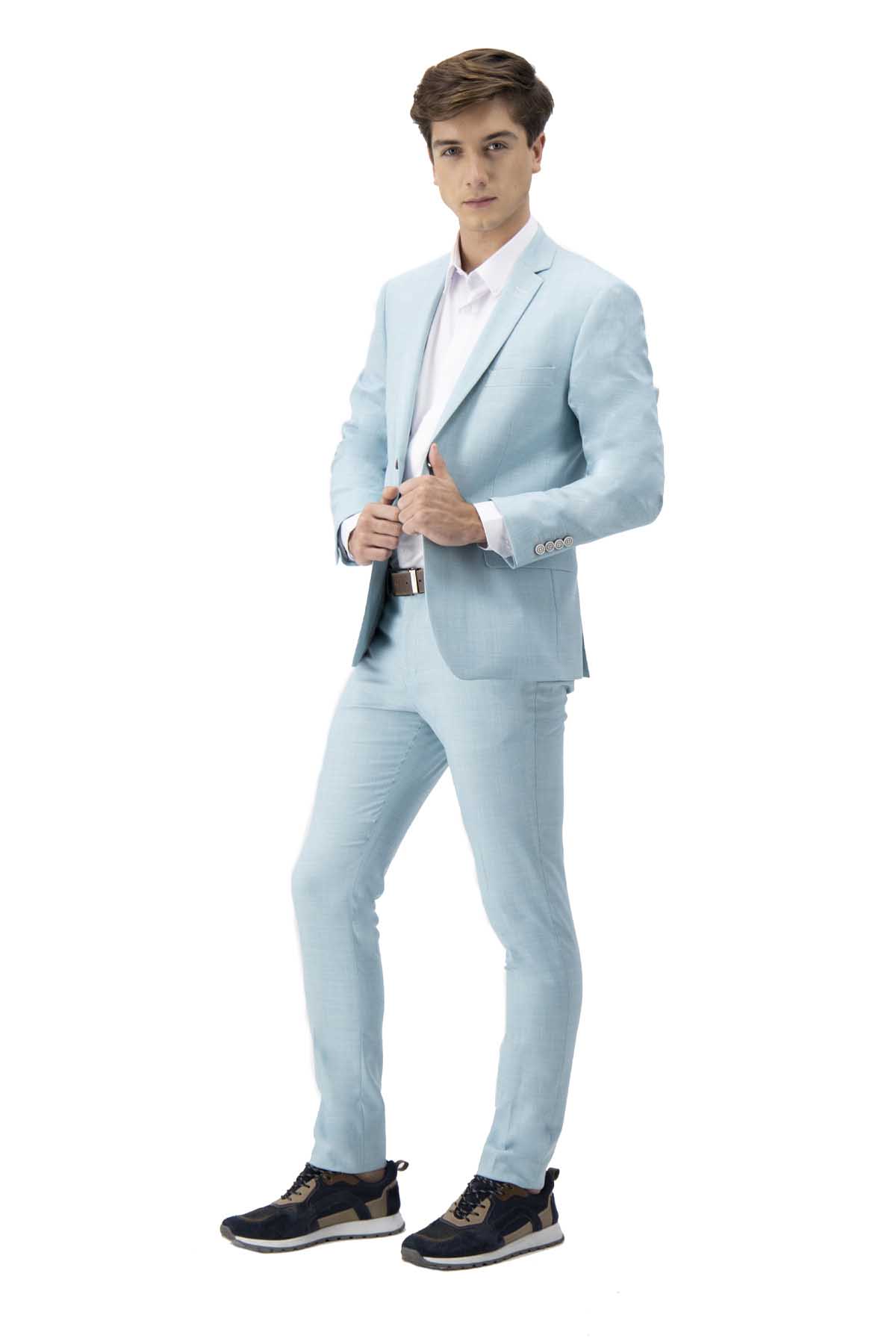 SACO VESTIR MENTA SKINNY FIT LMENTAL image number 4
